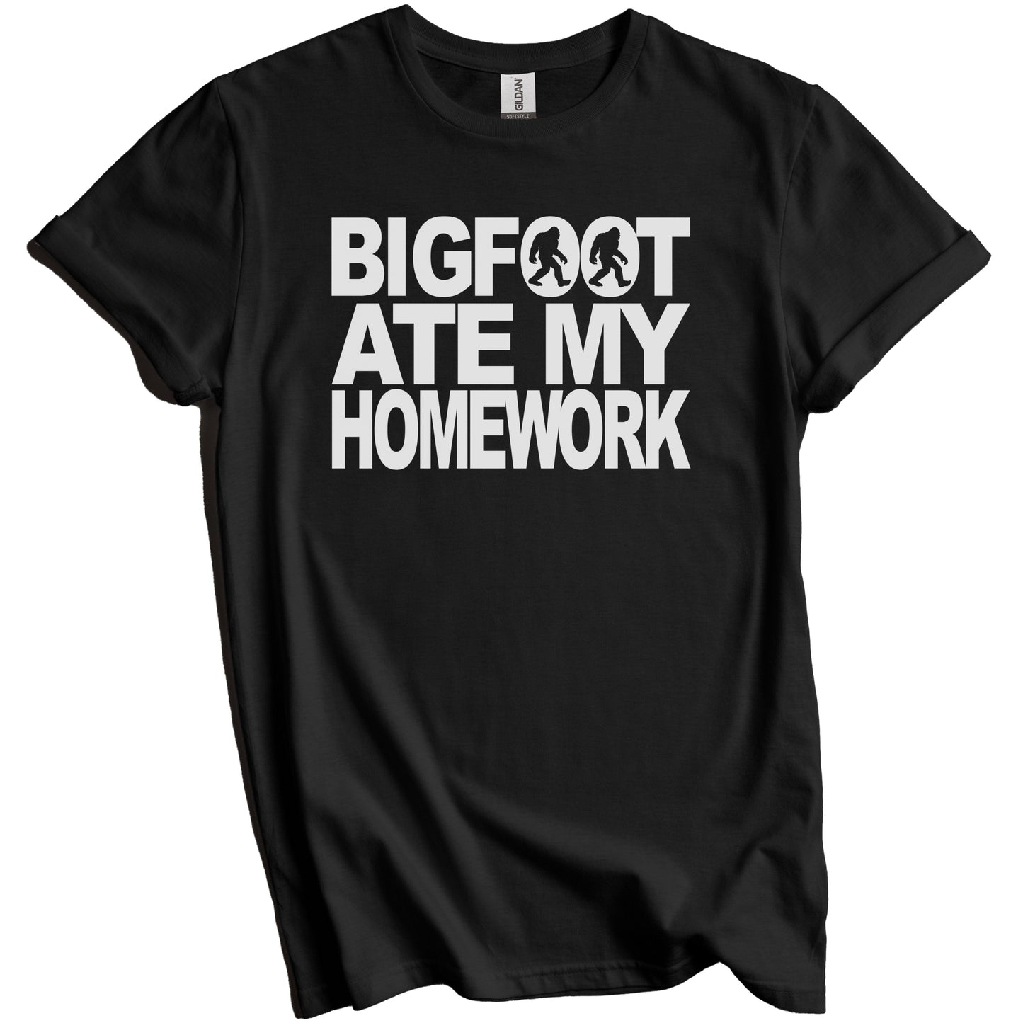 Bigfoot Ate My Homework Funny Bigfoot T-Shirt