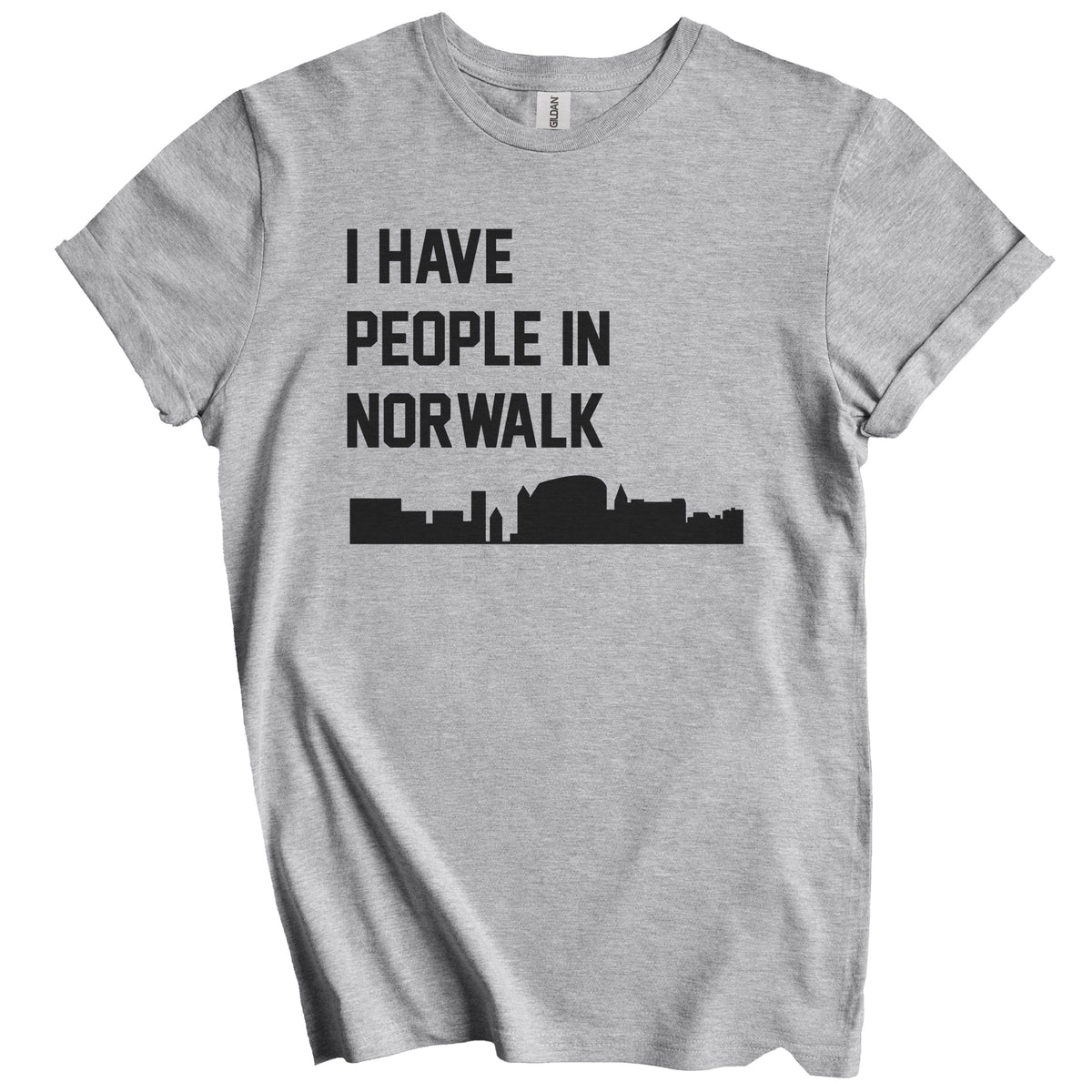 I Have People In Norwalk Connecticut Skyline T-Shirt