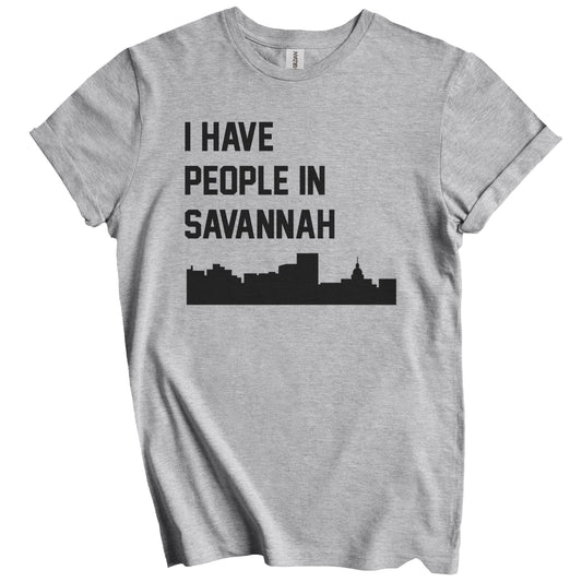 I Have People In Savannah Georgia Skyline T-Shirt