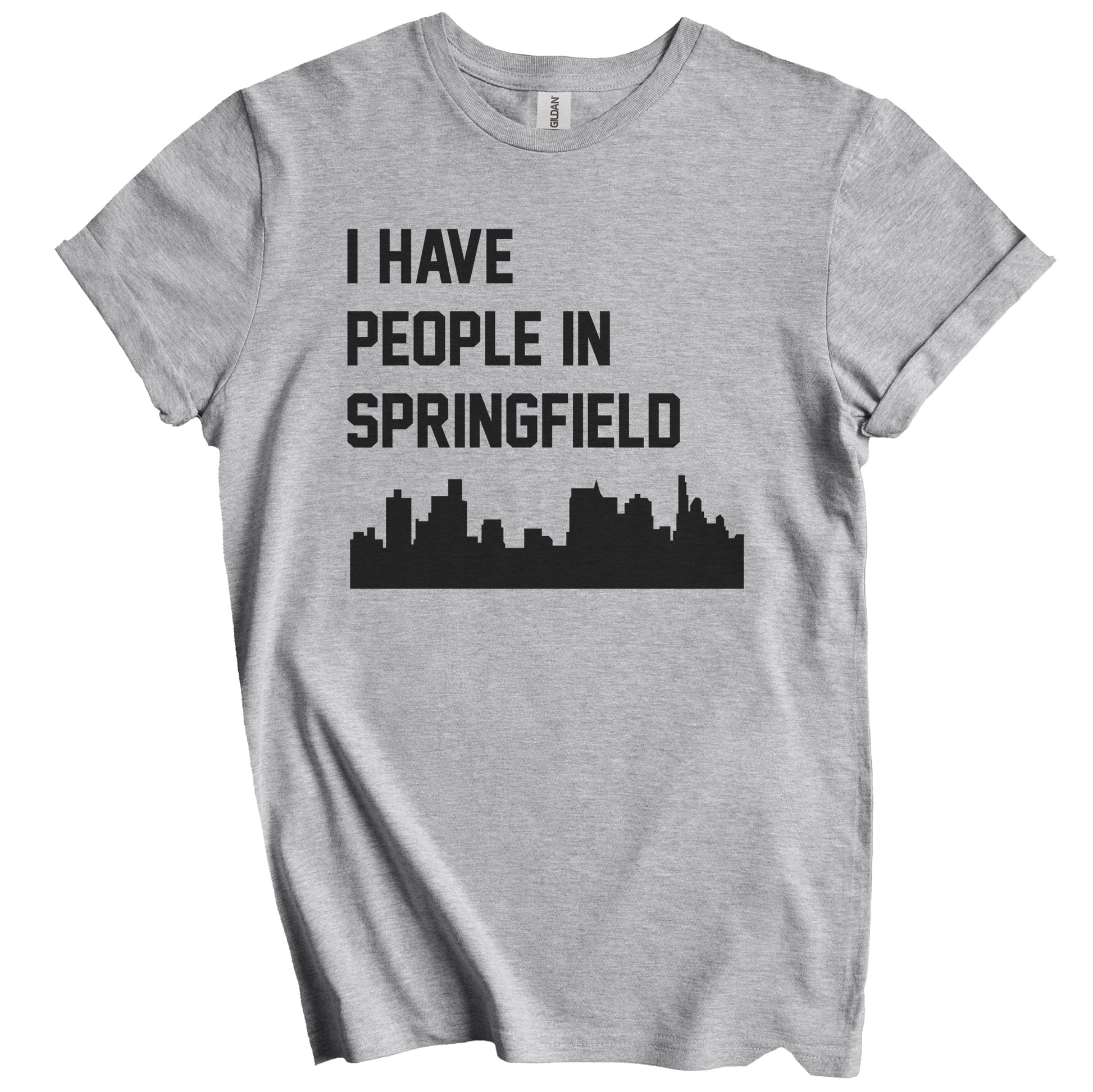I Have People In Springfield Illinois Skyline T-Shirt