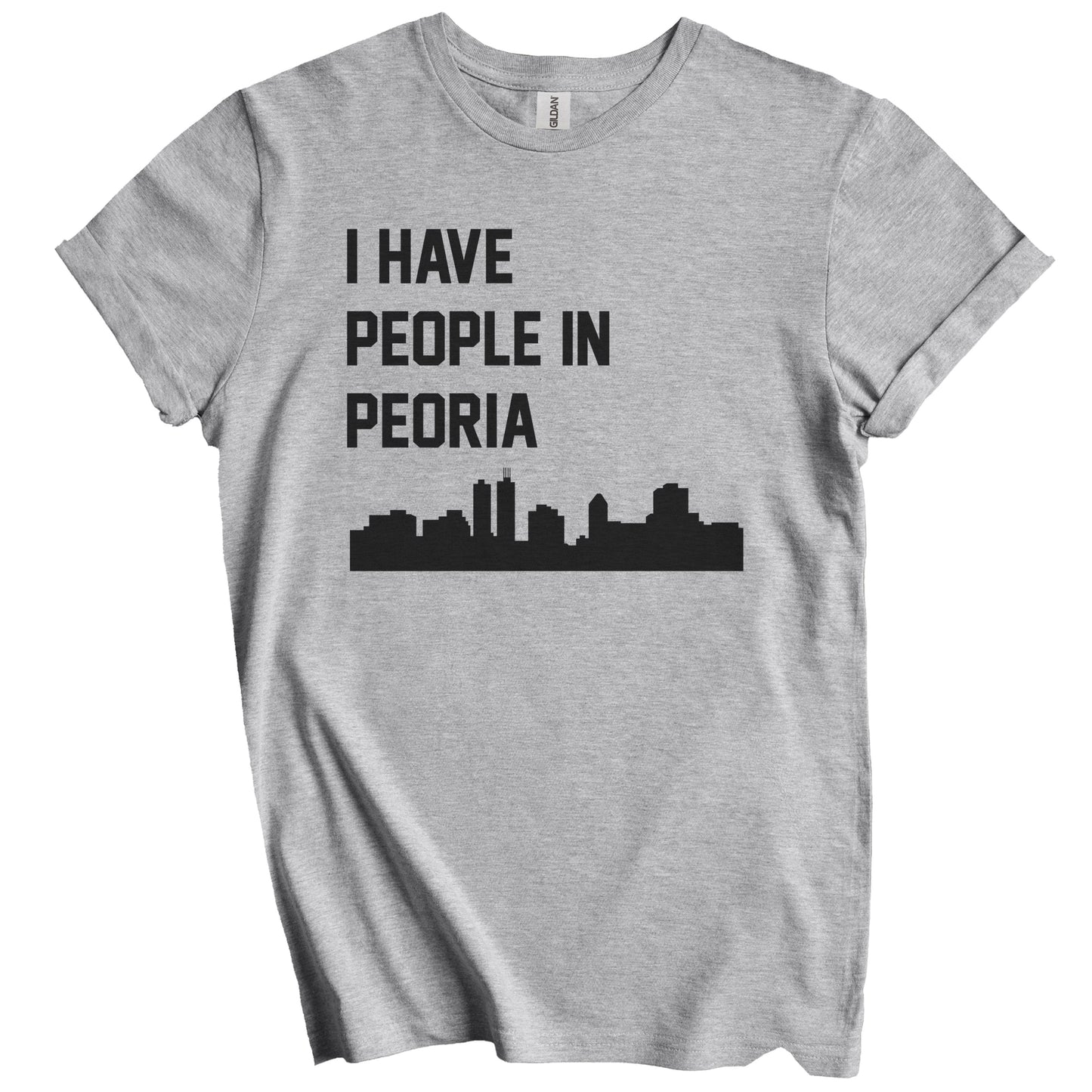 I Have People In Peoria Illinois Skyline T-Shirt