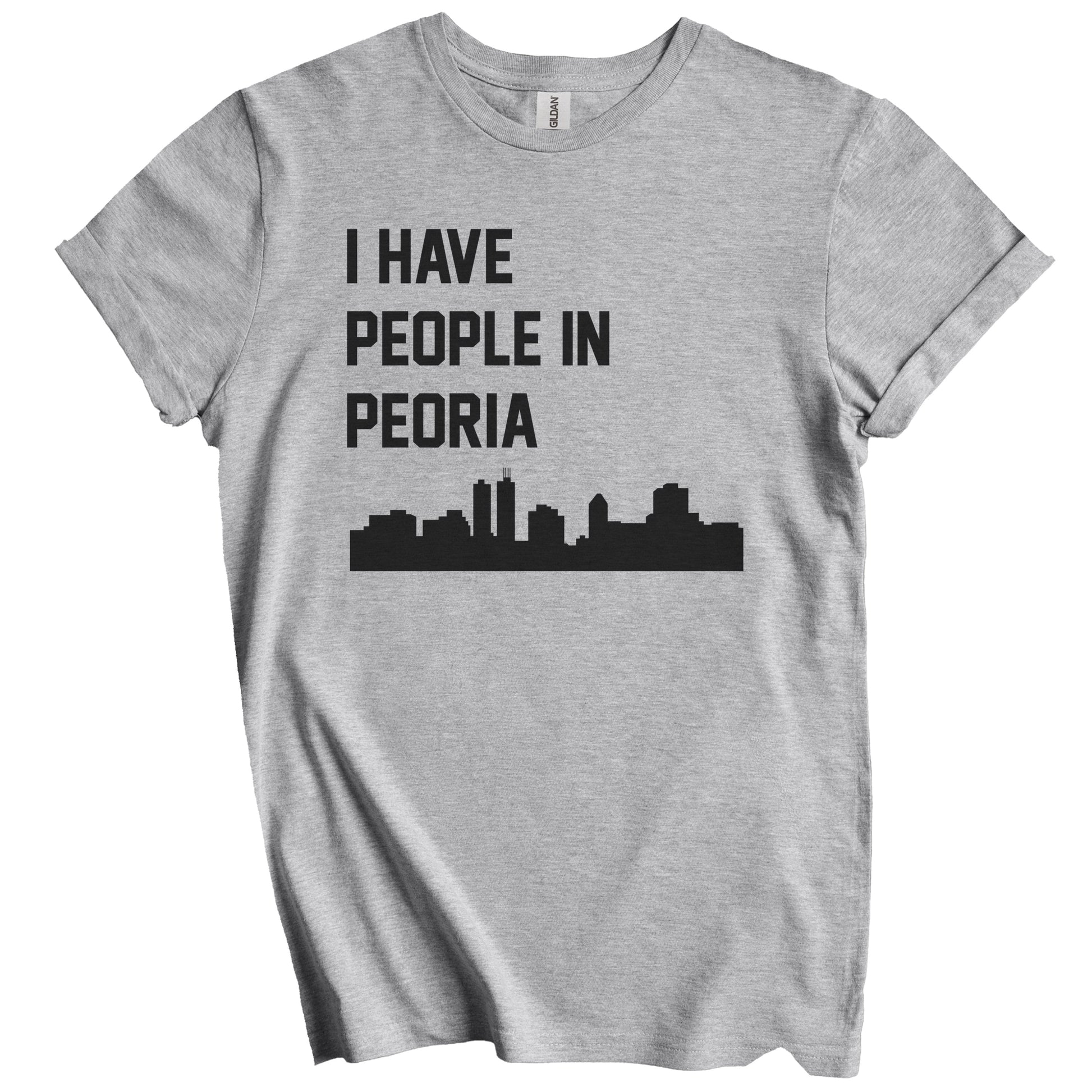 I Have People In Peoria Illinois Skyline T-Shirt