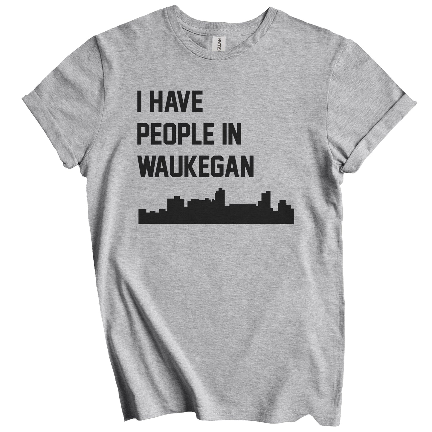 I Have People In Waukegan Illinois Skyline T-Shirt
