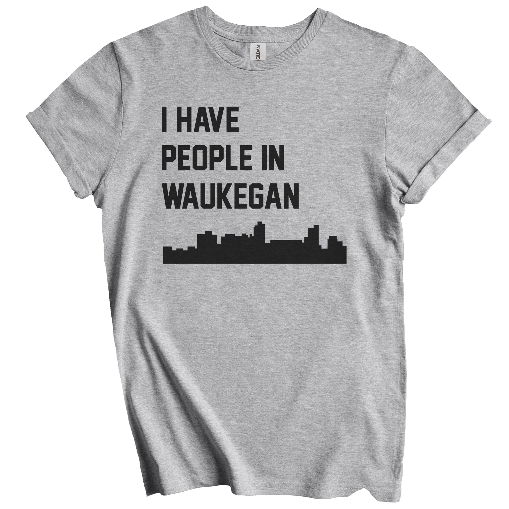 I Have People In Waukegan Illinois Skyline T-Shirt