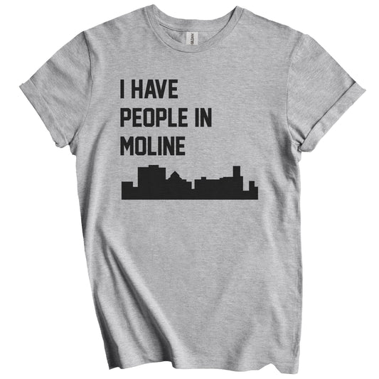 I Have People In Moline Illinois Skyline T-Shirt