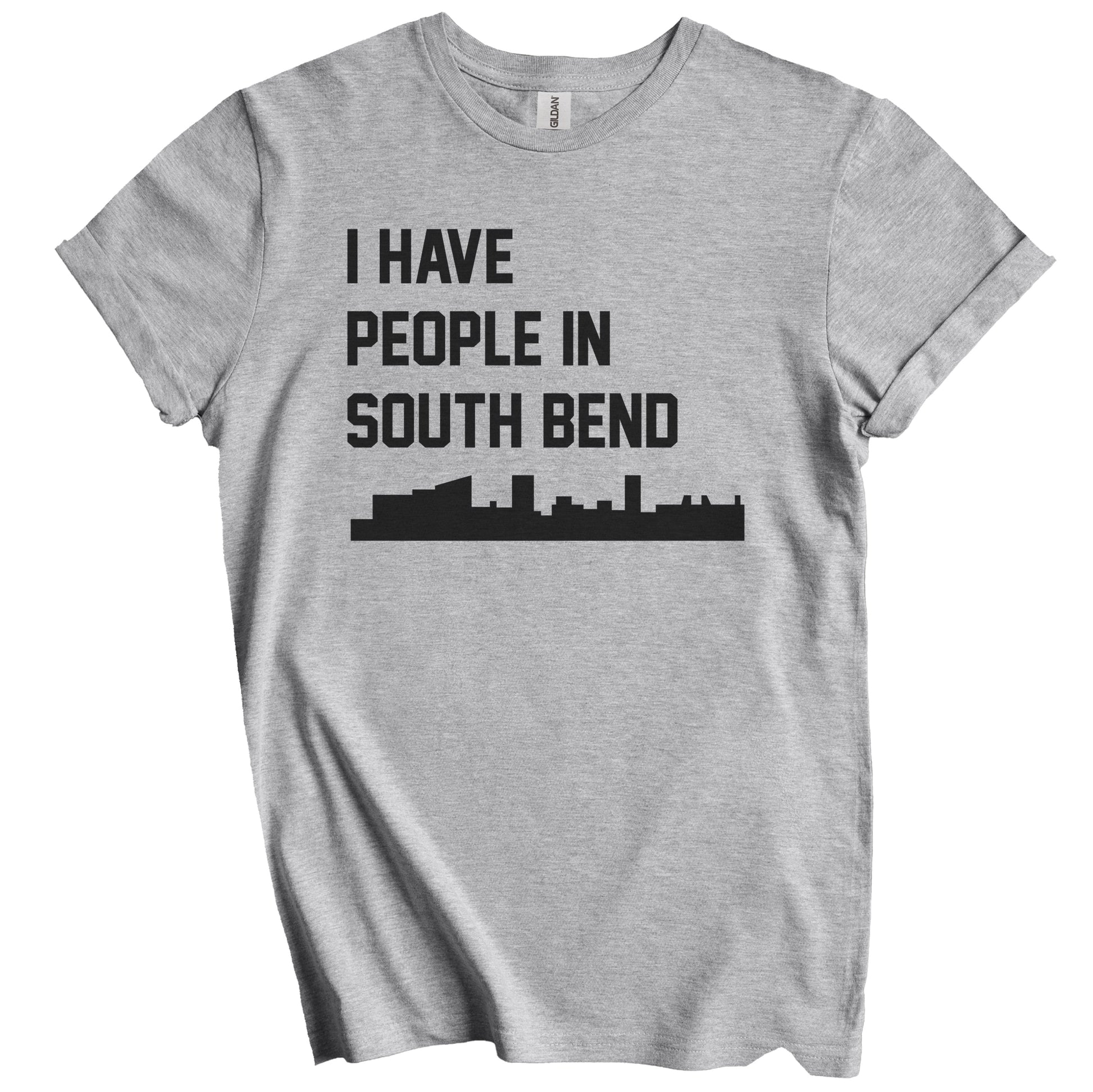 I Have People In South Bend Indiana Skyline T-Shirt