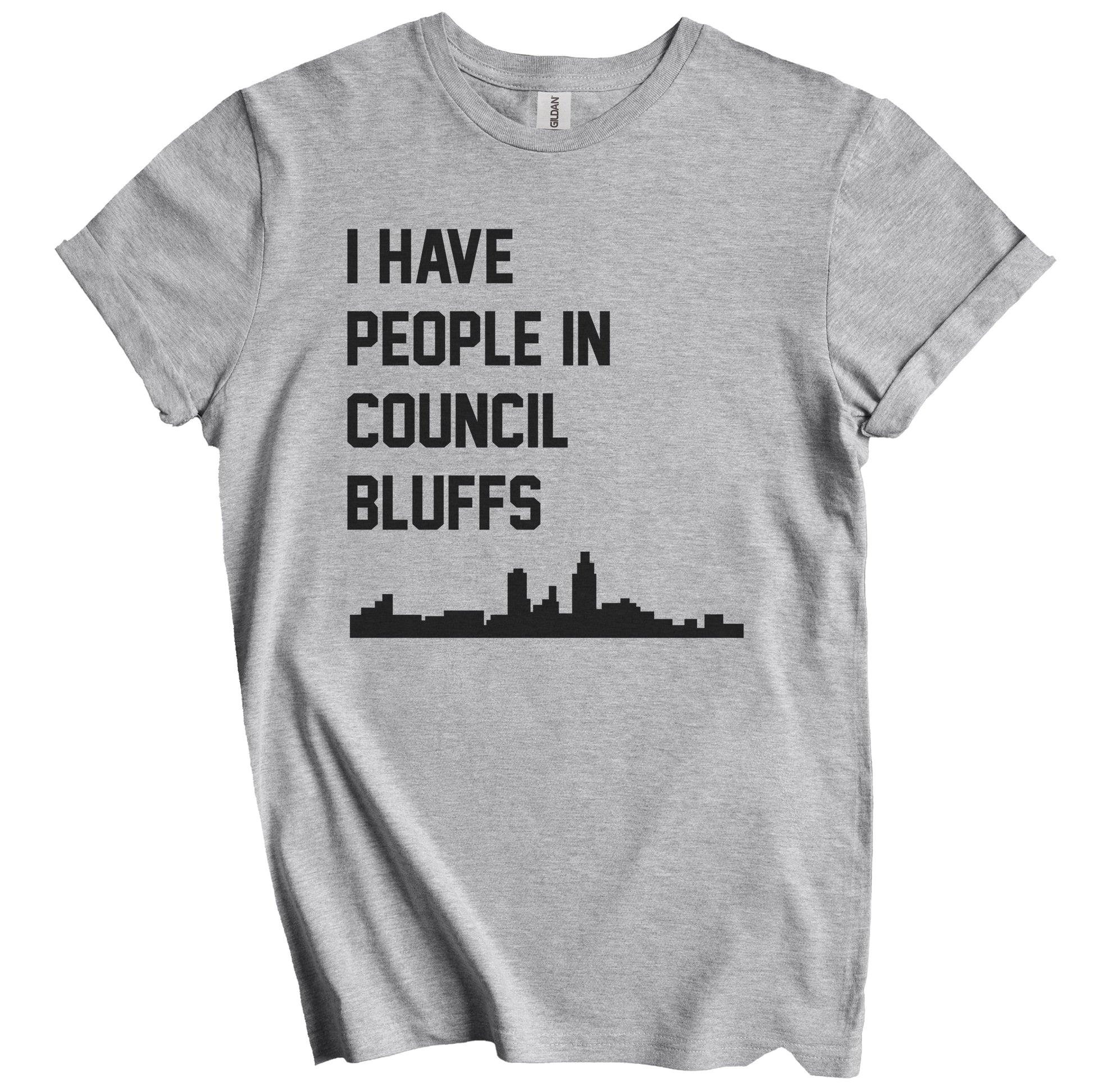 I Have People In Council Bluffs Iowa Skyline T-Shirt
