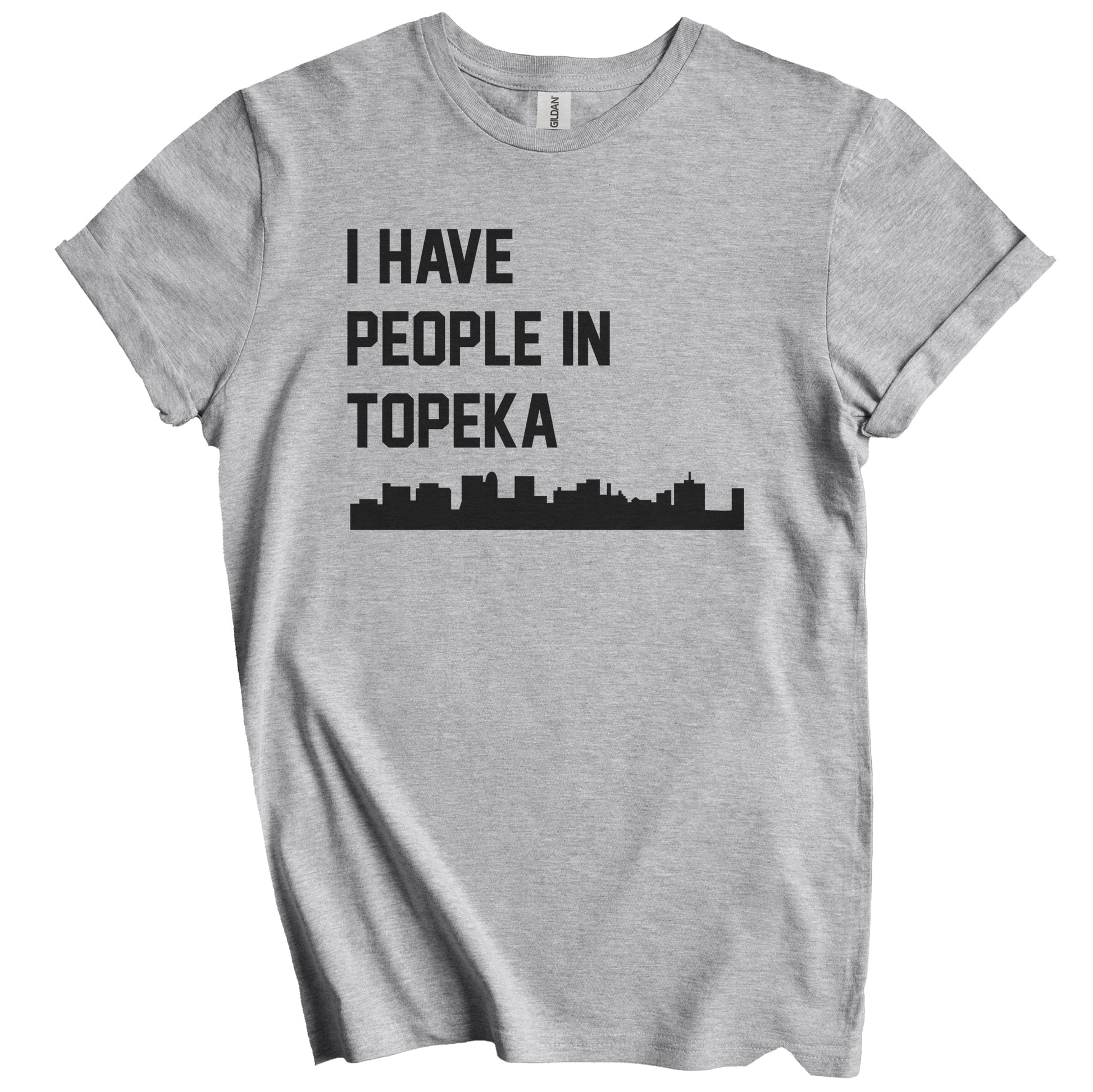 I Have People In Topeka Kansas Skyline T-Shirt