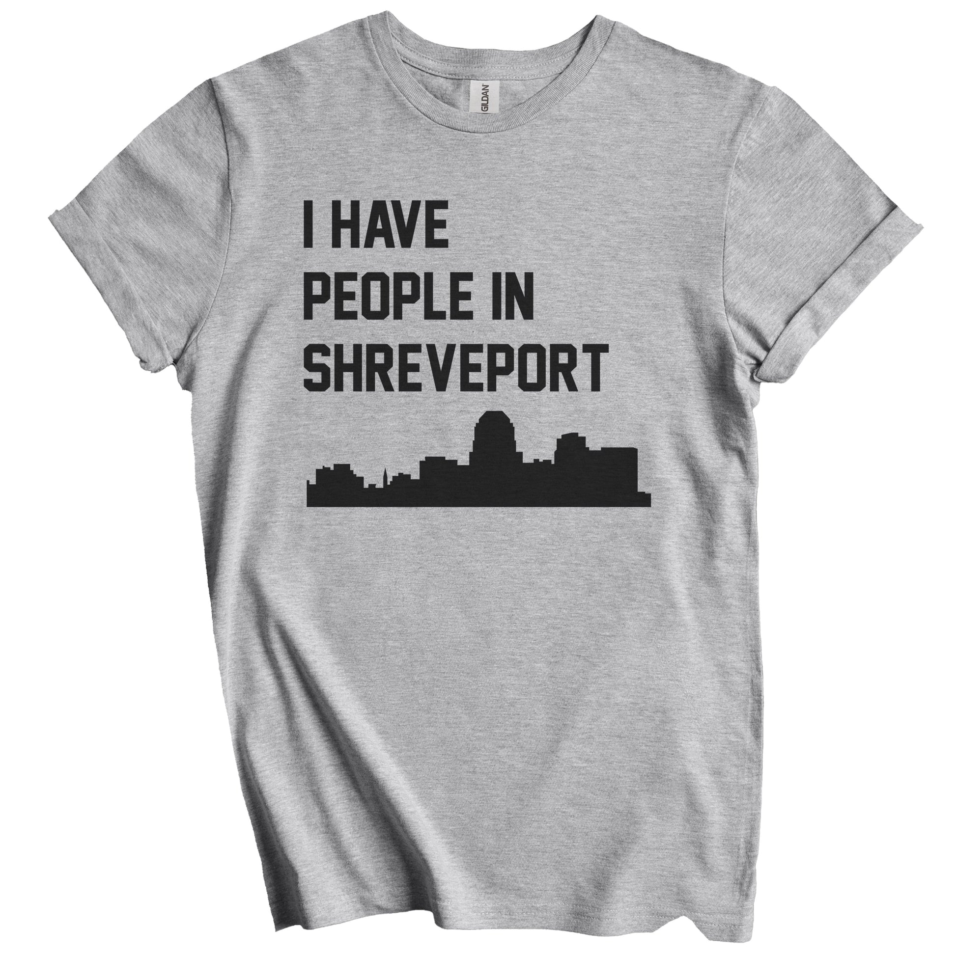I Have People In Shreveport Louisiana Skyline T-Shirt