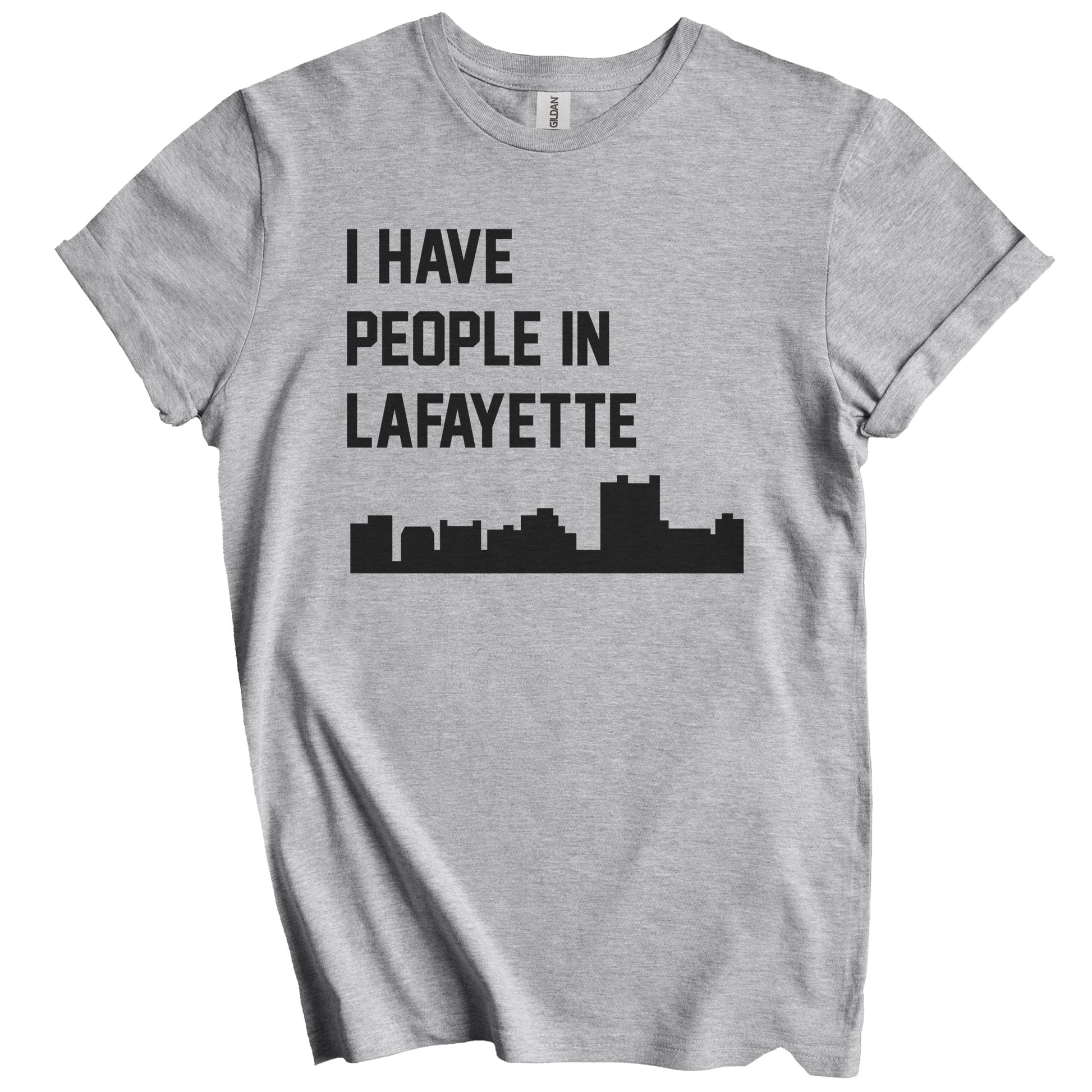 I Have People In Lafayette Louisiana Skyline T-Shirt