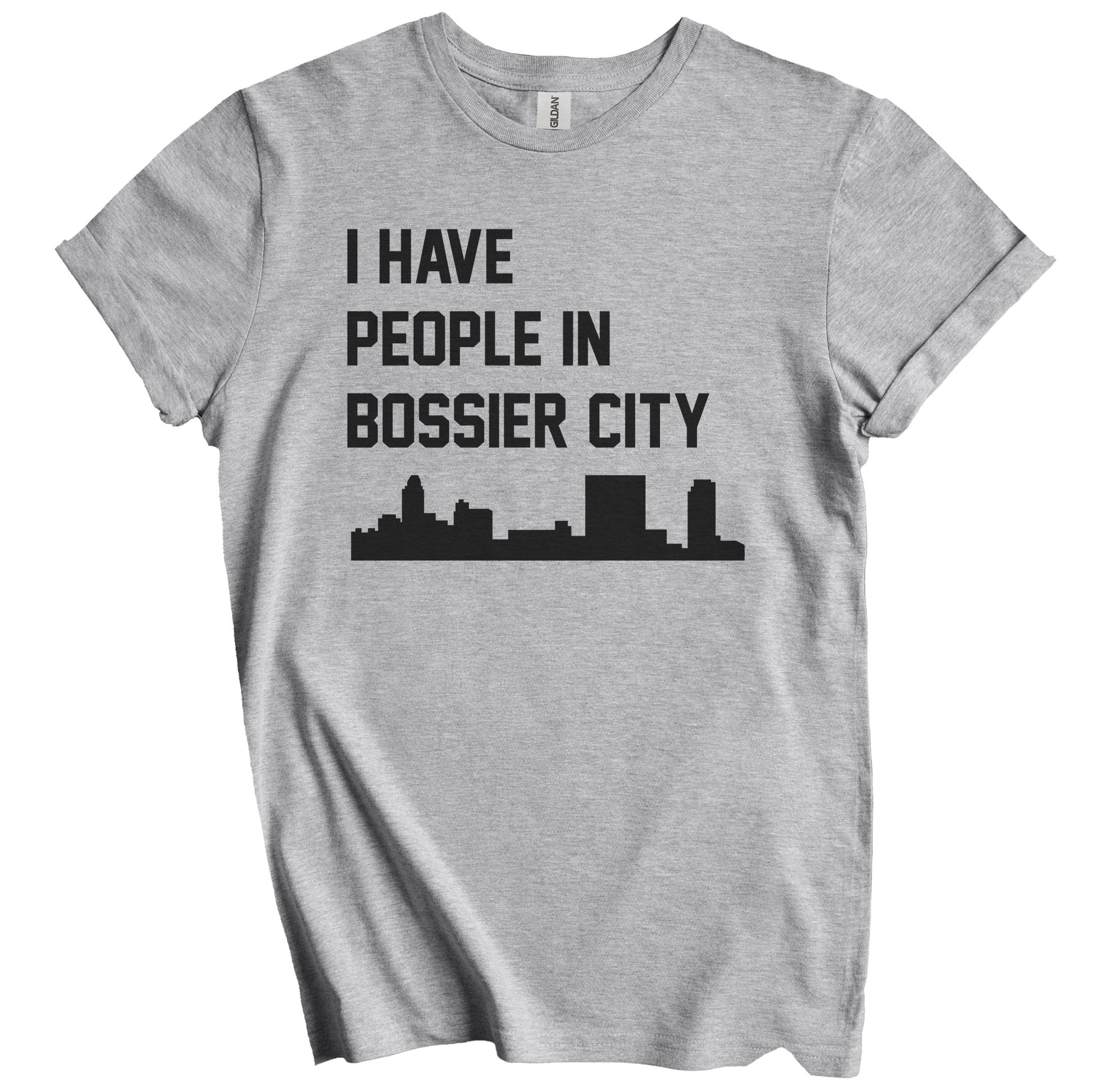 I Have People In Bossier City Louisiana Skyline T-Shirt