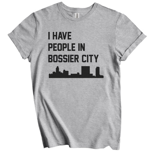 I Have People In Bossier City Louisiana Skyline T-Shirt