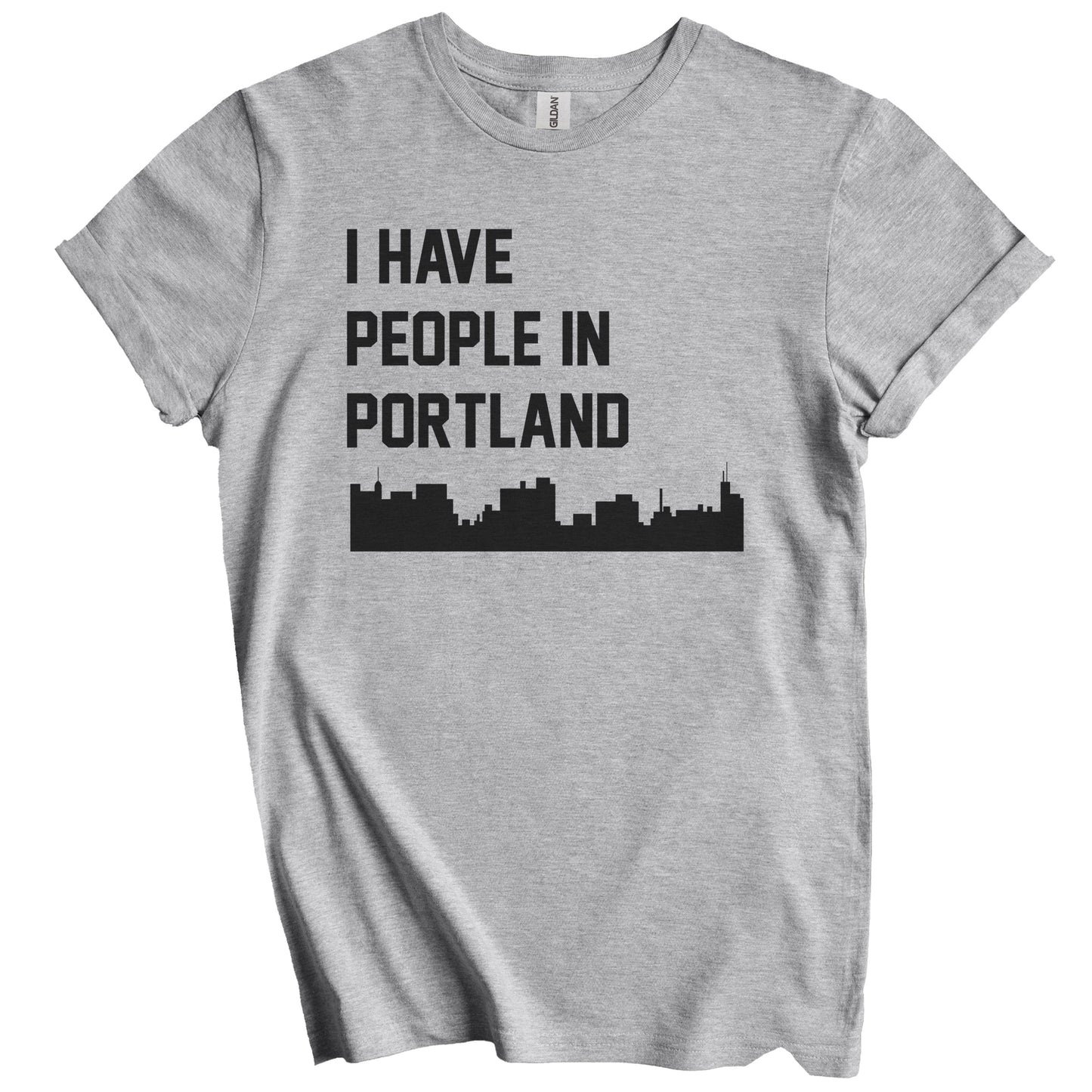 I Have People In Portland Maine Skyline T-Shirt