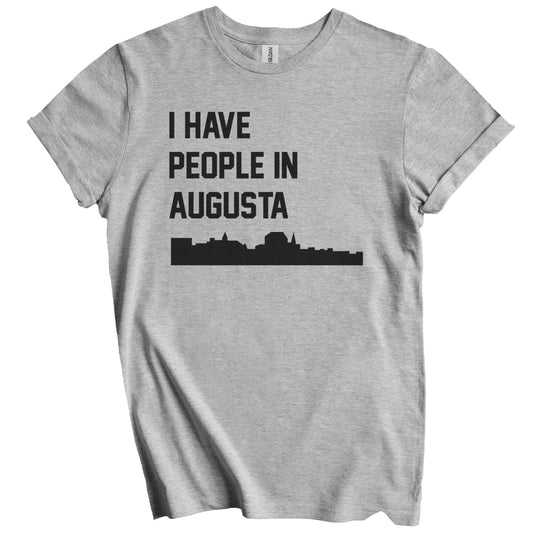 I Have People In Augusta Maine Skyline T-Shirt