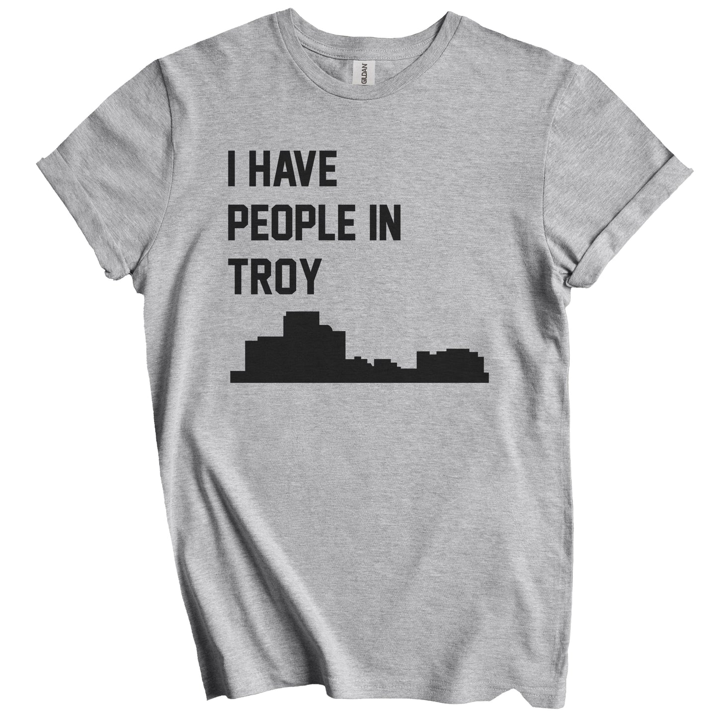 I Have People In Troy Michigan Skyline T-Shirt