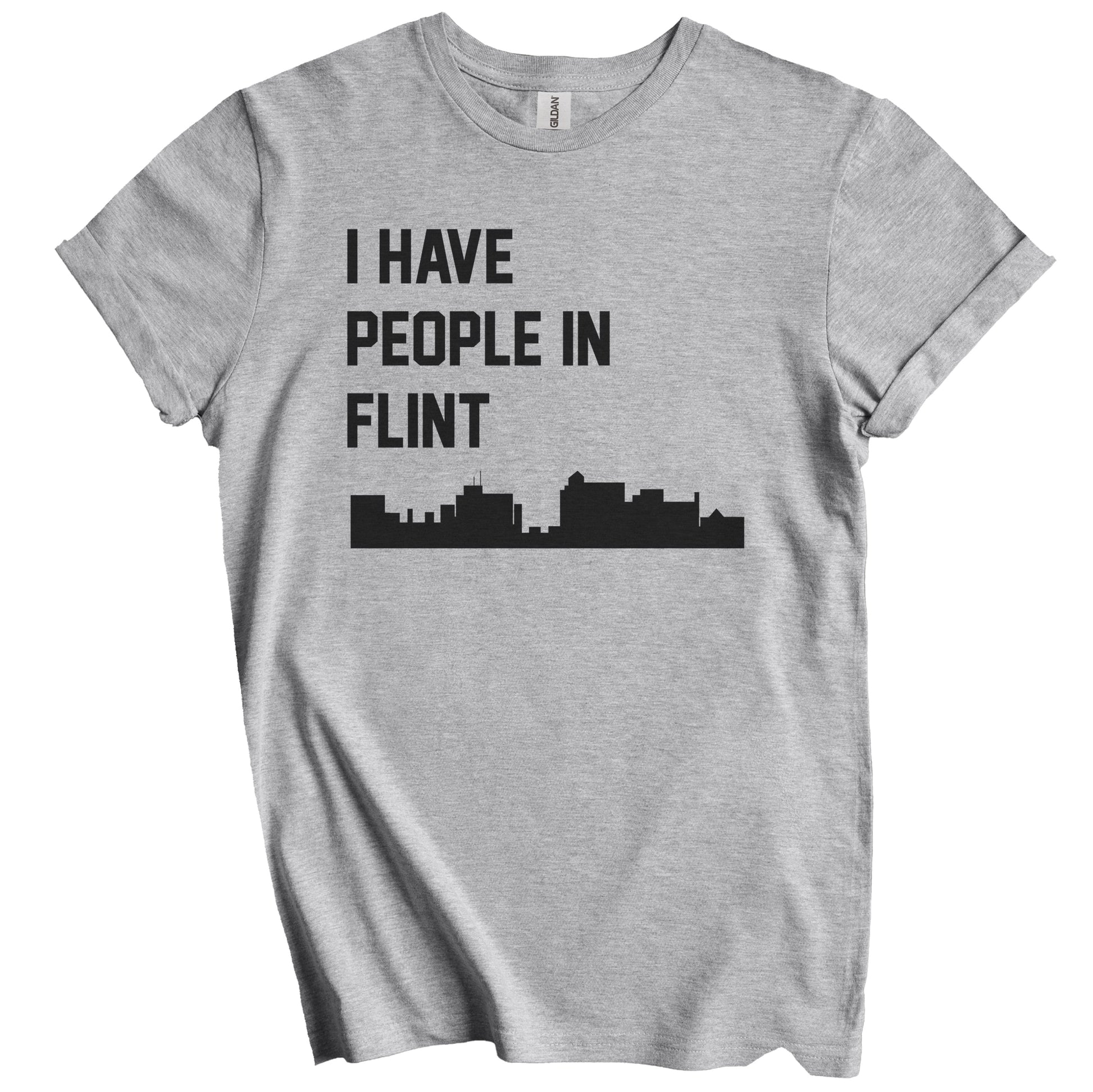 I Have People In Flint Michigan Skyline T-Shirt