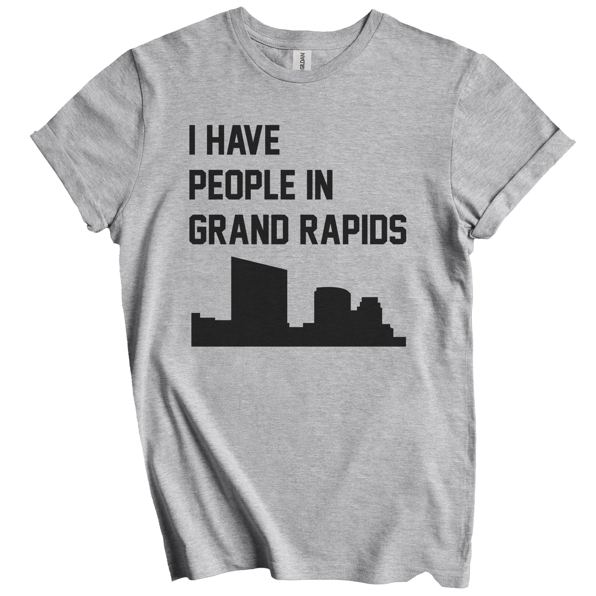I Have People In Grand Rapids Michigan Skyline T-Shirt