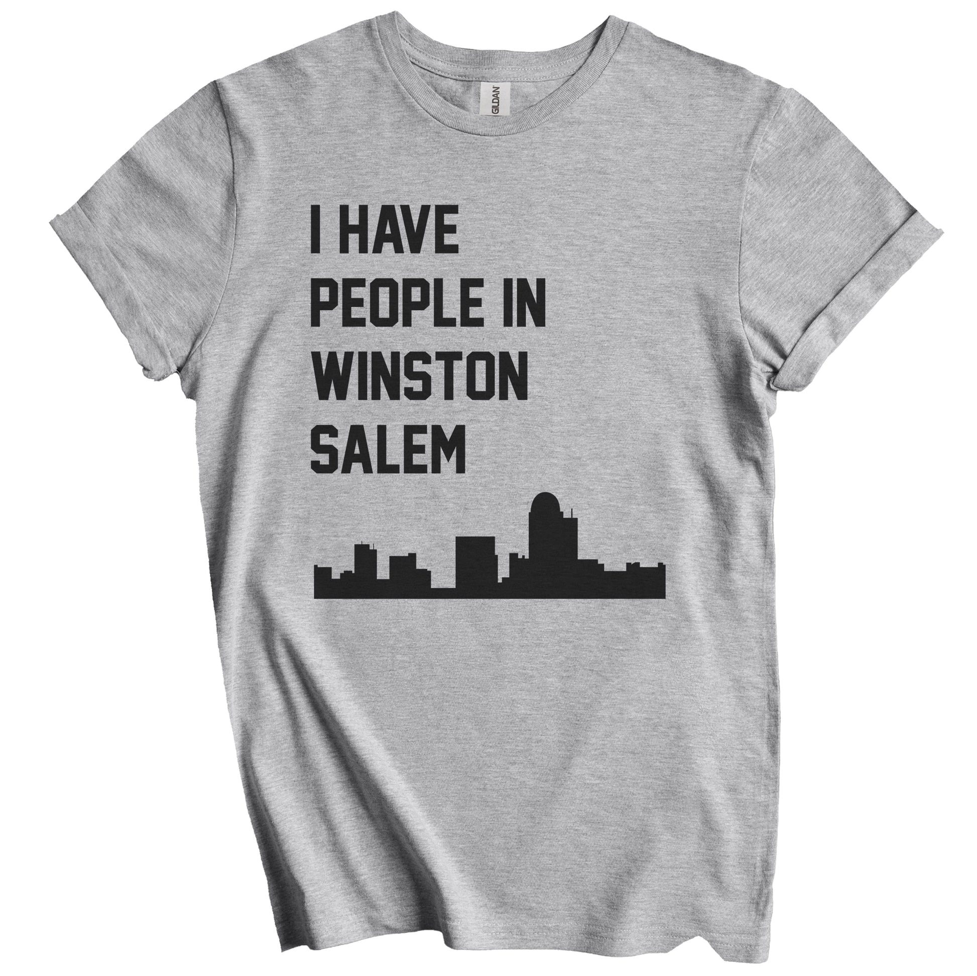I Have People In Winston-Salem North Carolina Skyline T-Shirt