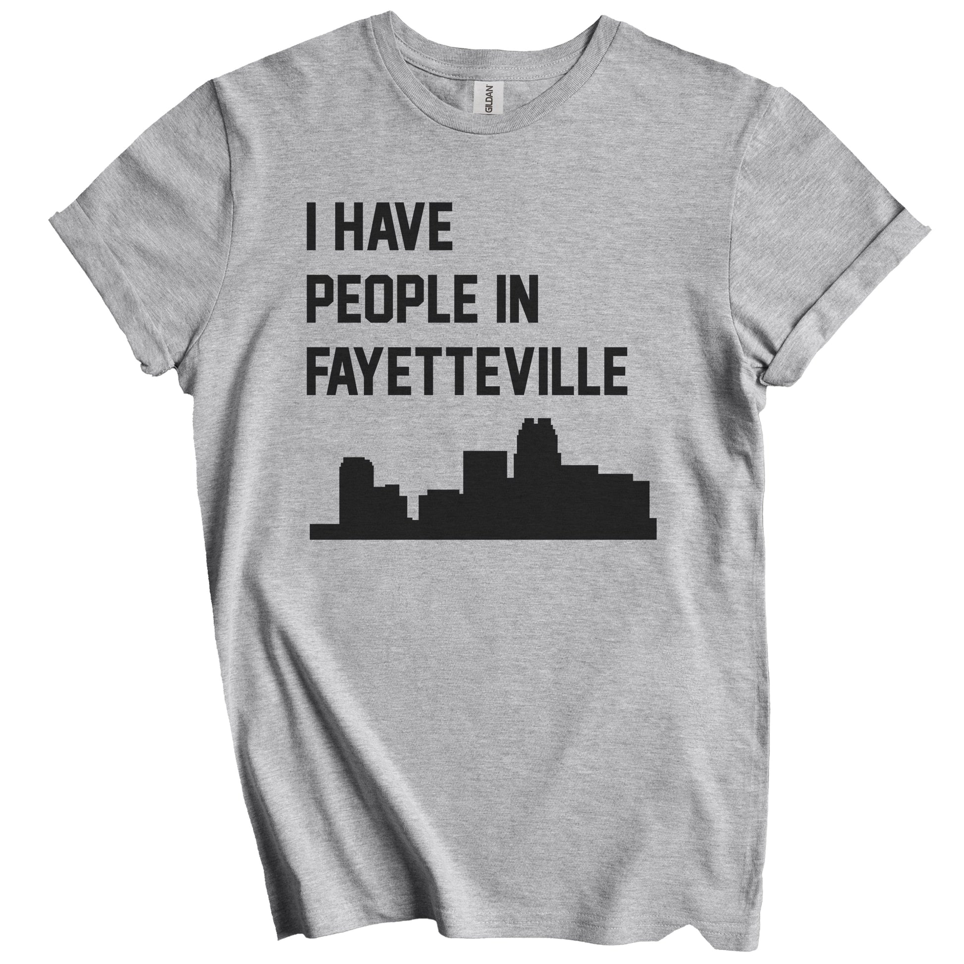 I Have People In Fayetteville North Carolina Skyline T-Shirt