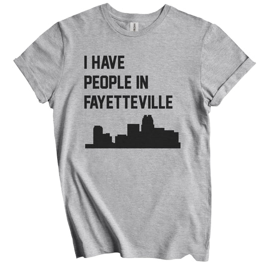 I Have People In Fayetteville North Carolina Skyline T-Shirt