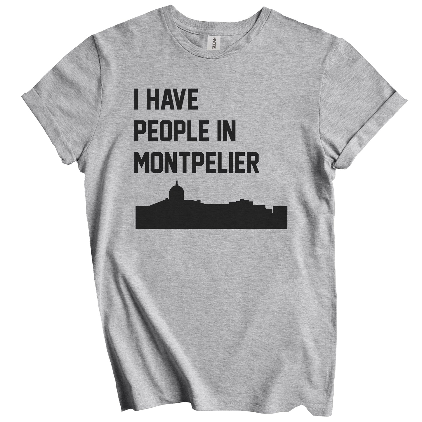 I Have People In Montpelier Vermont Skyline T-Shirt
