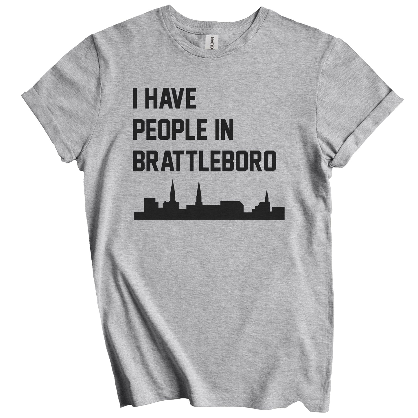I Have People In Brattleboro Vermont Skyline T-Shirt
