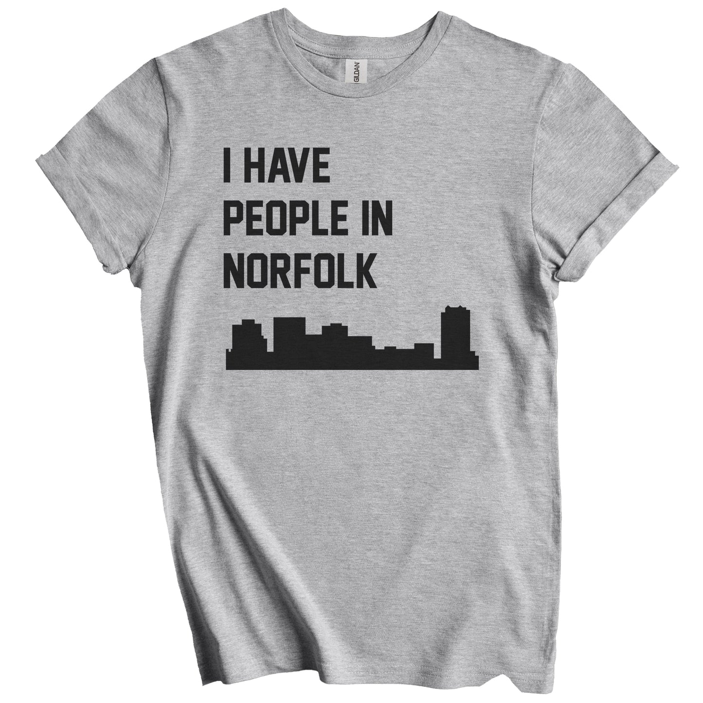 I Have People In Norfolk Virginia Skyline T-Shirt