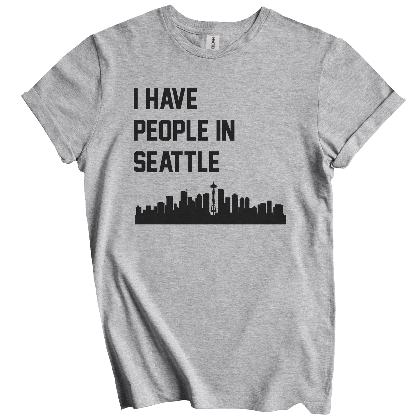 I Have People In Seattle Washington Skyline T-Shirt