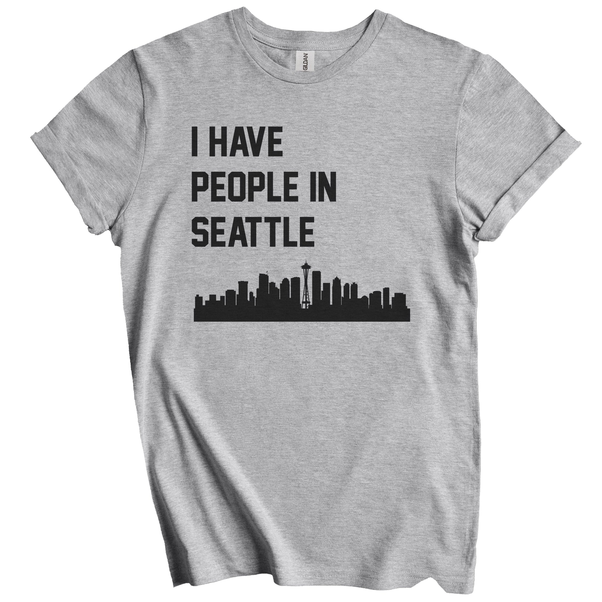 I Have People In Seattle Washington Skyline T-Shirt