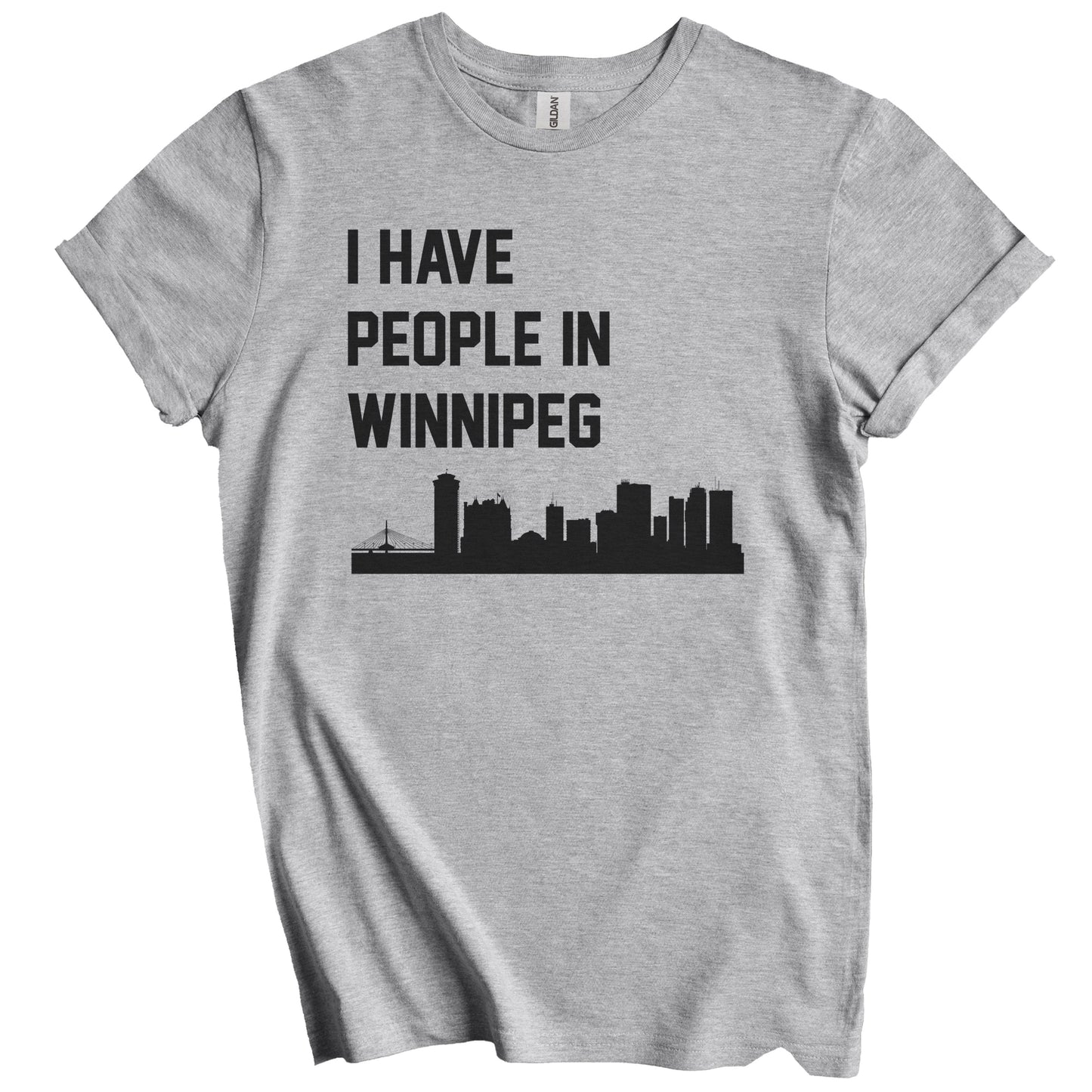 I Have People In Winnipeg Manitoba Canada Skyline T-Shirt
