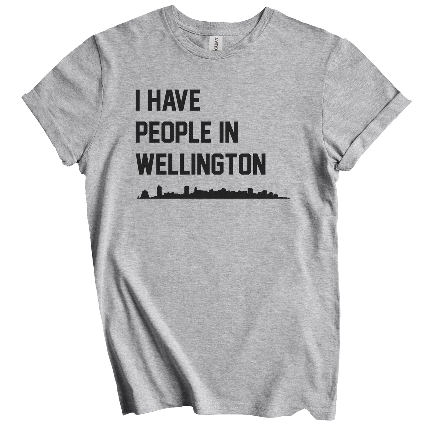 I Have People In Wellington New Zealand Skyline T-Shirt