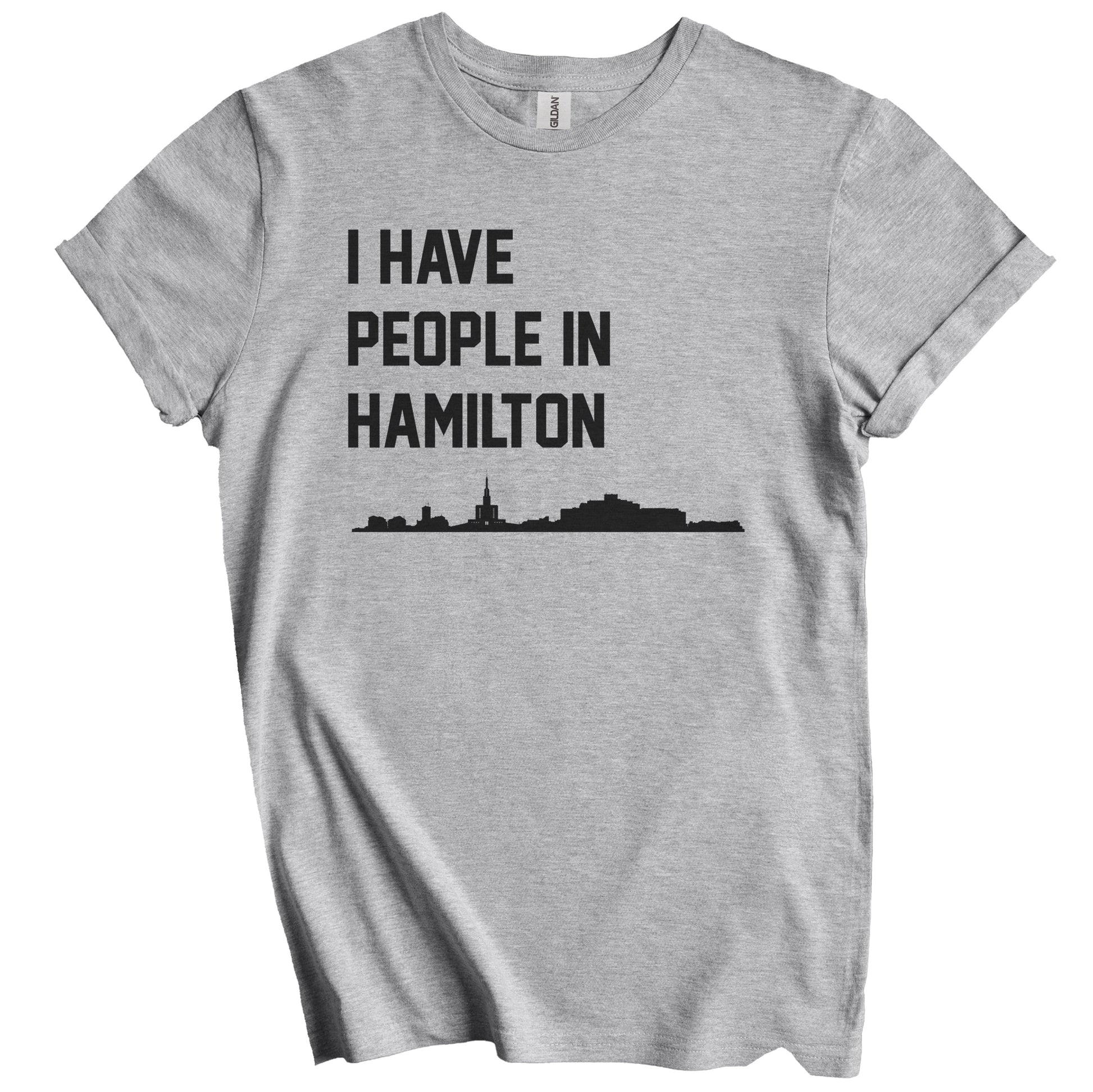 I Have People In Hamilton New Zealand Skyline T-Shirt