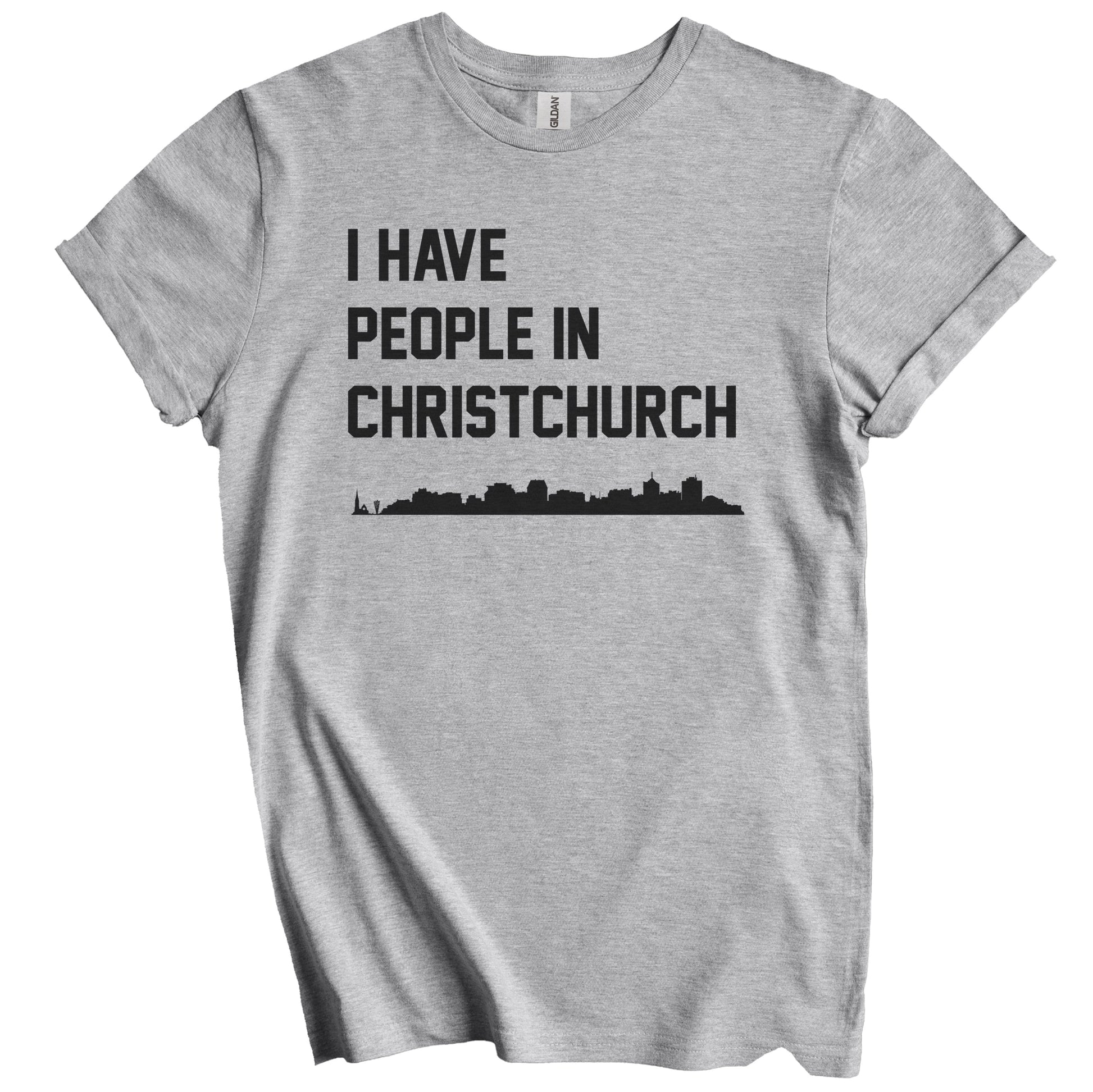 I Have People In Christchurch New Zealand Skyline T-Shirt