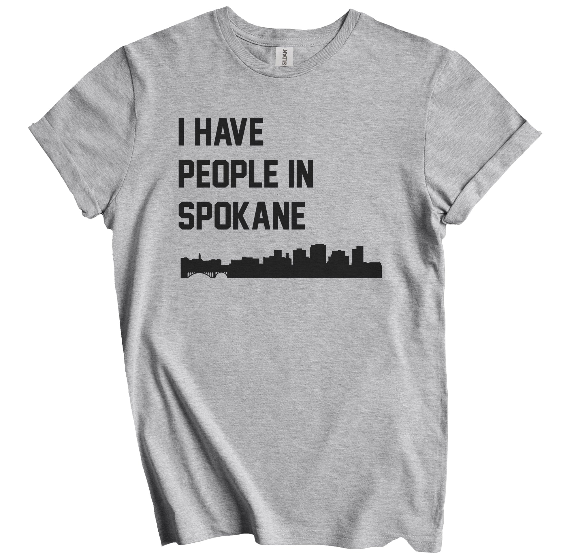 I Have People In Spokane Washington Skyline T-Shirt