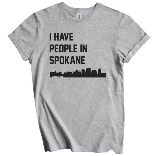 I Have People In Spokane Washington Skyline T-Shirt