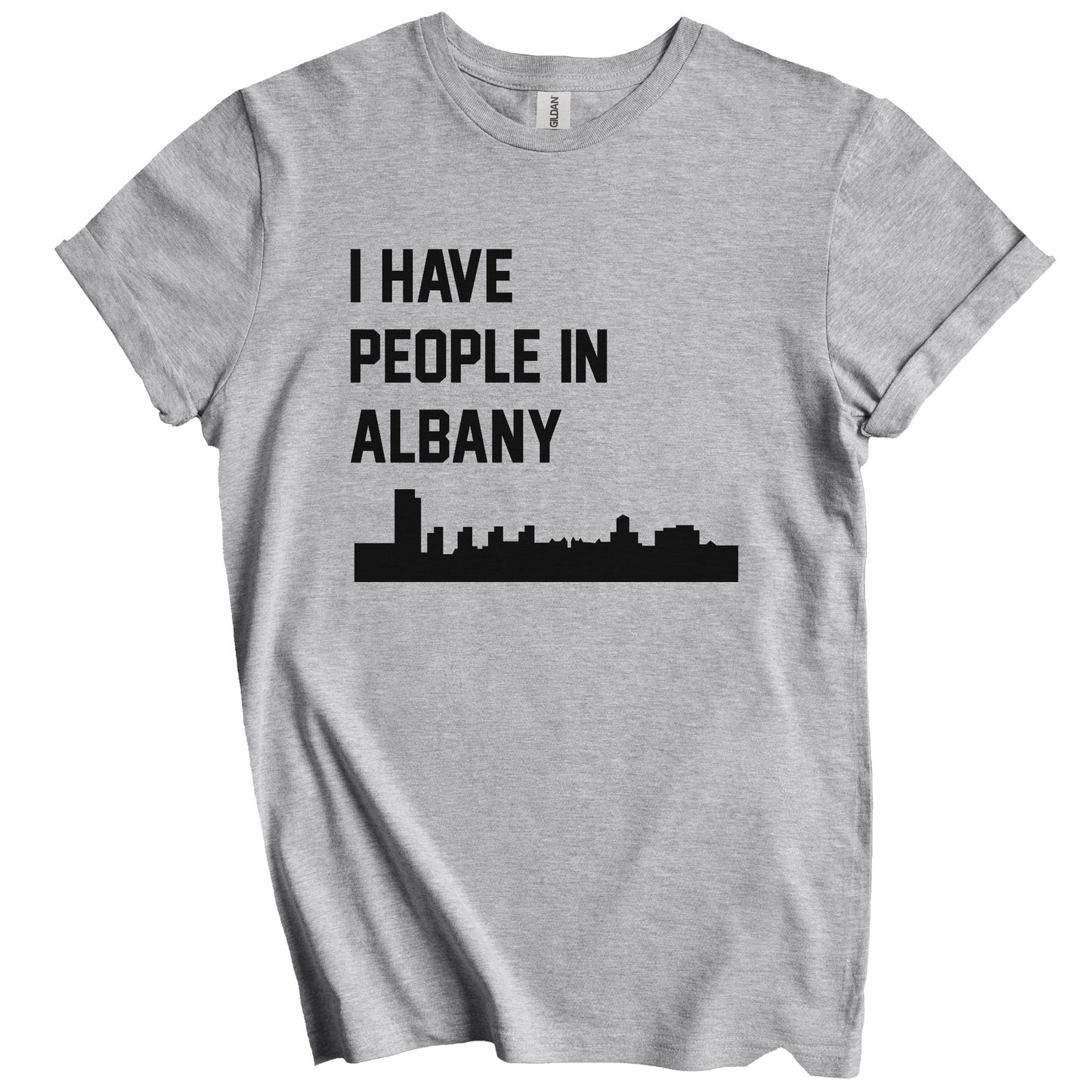 I Have People In Albany New York Skyline T-Shirt