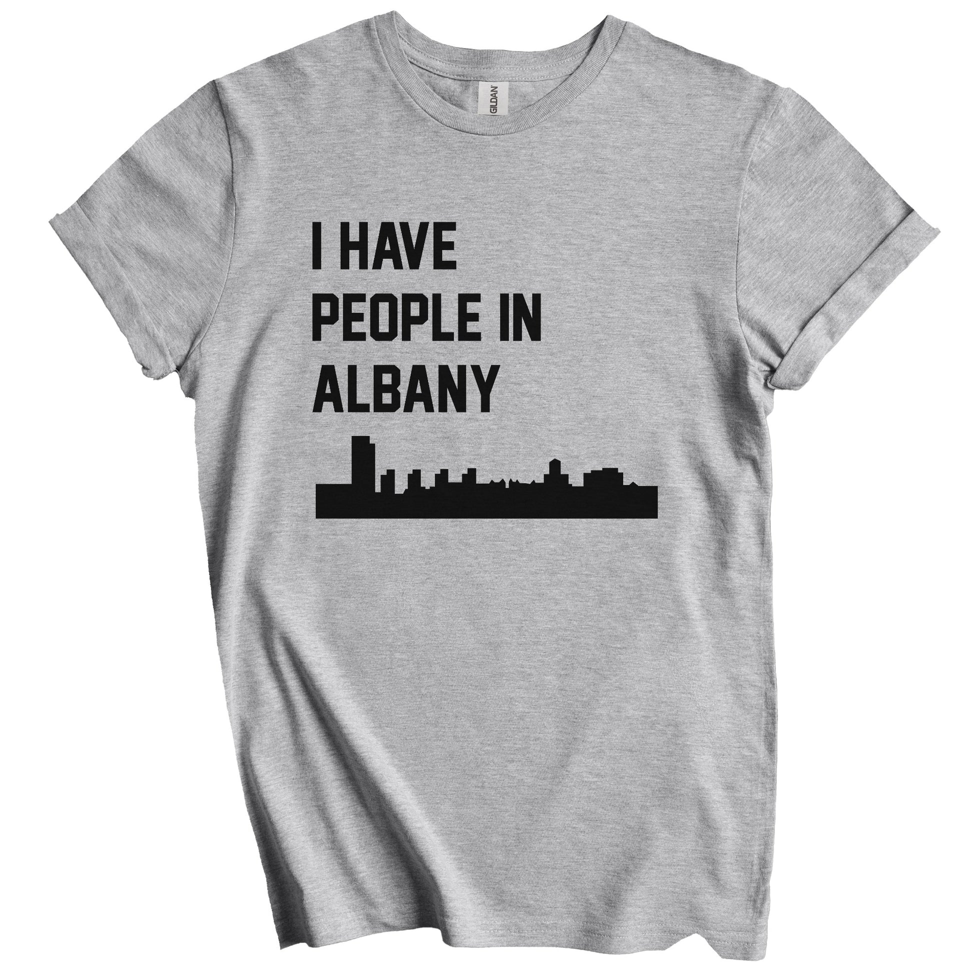 I Have People In Albany New York Skyline T-Shirt
