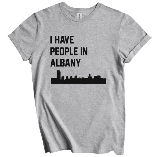I Have People In Albany New York Skyline T-Shirt