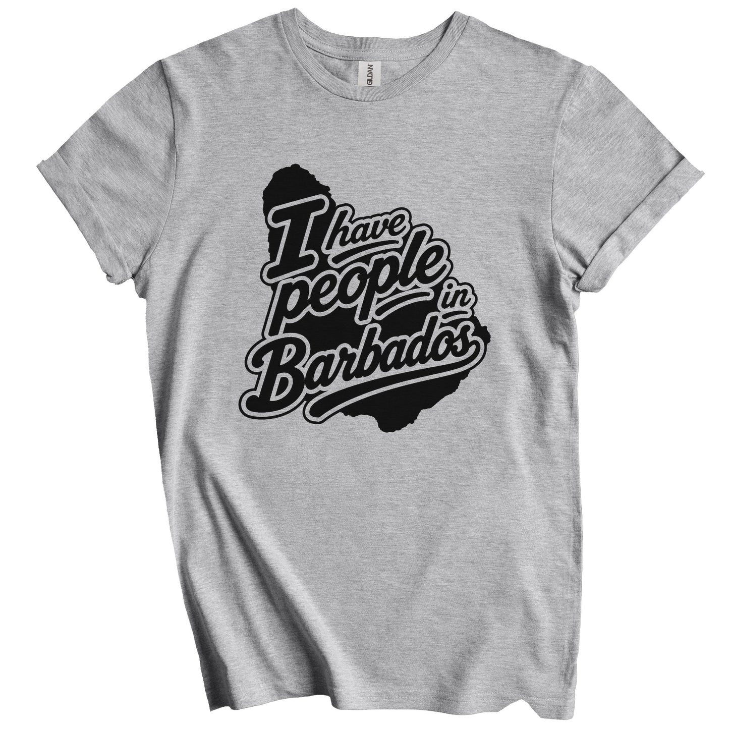 I Have People In Barbados Country Silhouette T-Shirt