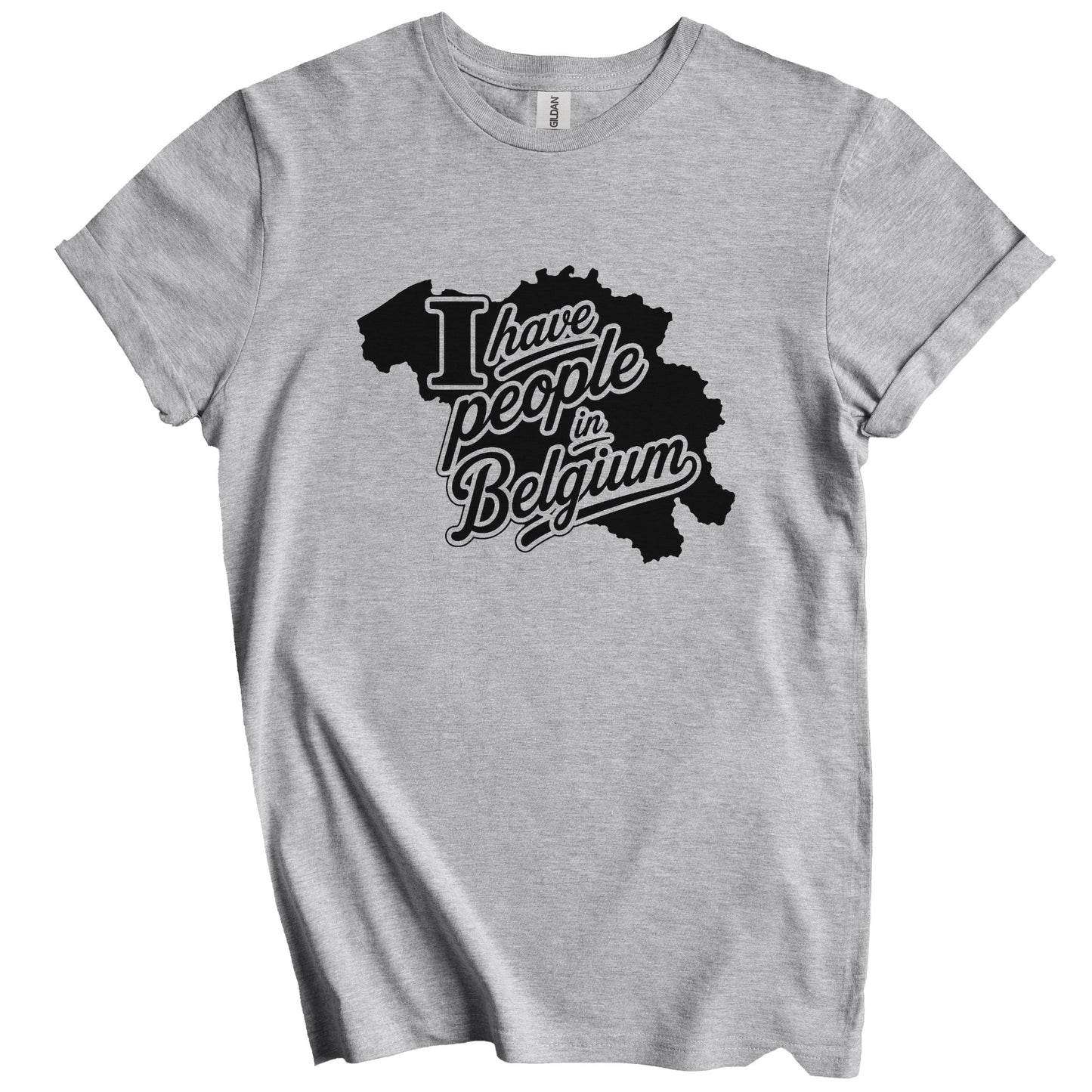 I Have People In Belgium Country Silhouette T-Shirt