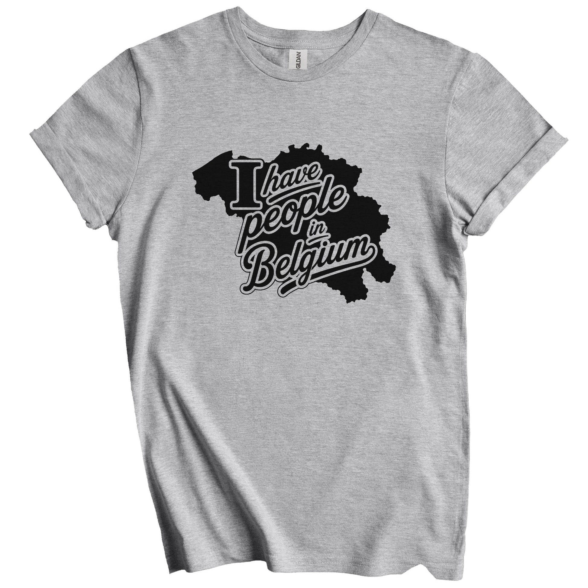 I Have People In Belgium Country Silhouette T-Shirt