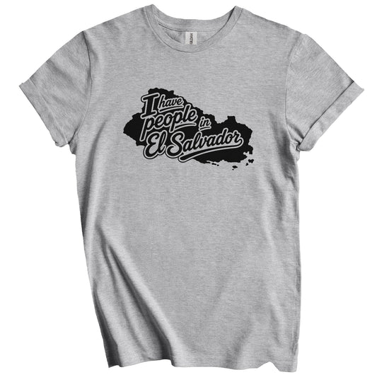 I Have People In El Salvador Country Silhouette T-Shirt