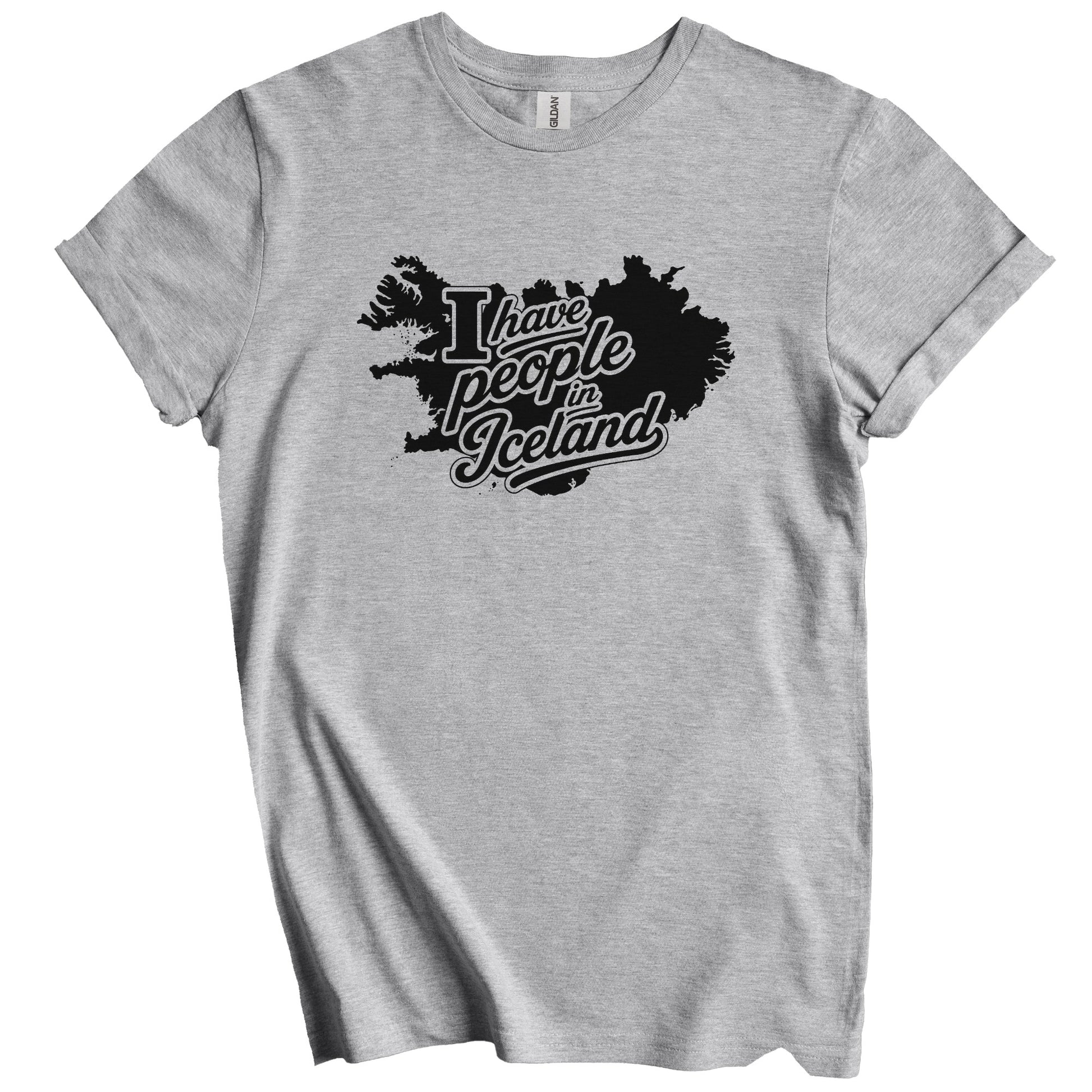 I Have People In Iceland Country Silhouette T-Shirt