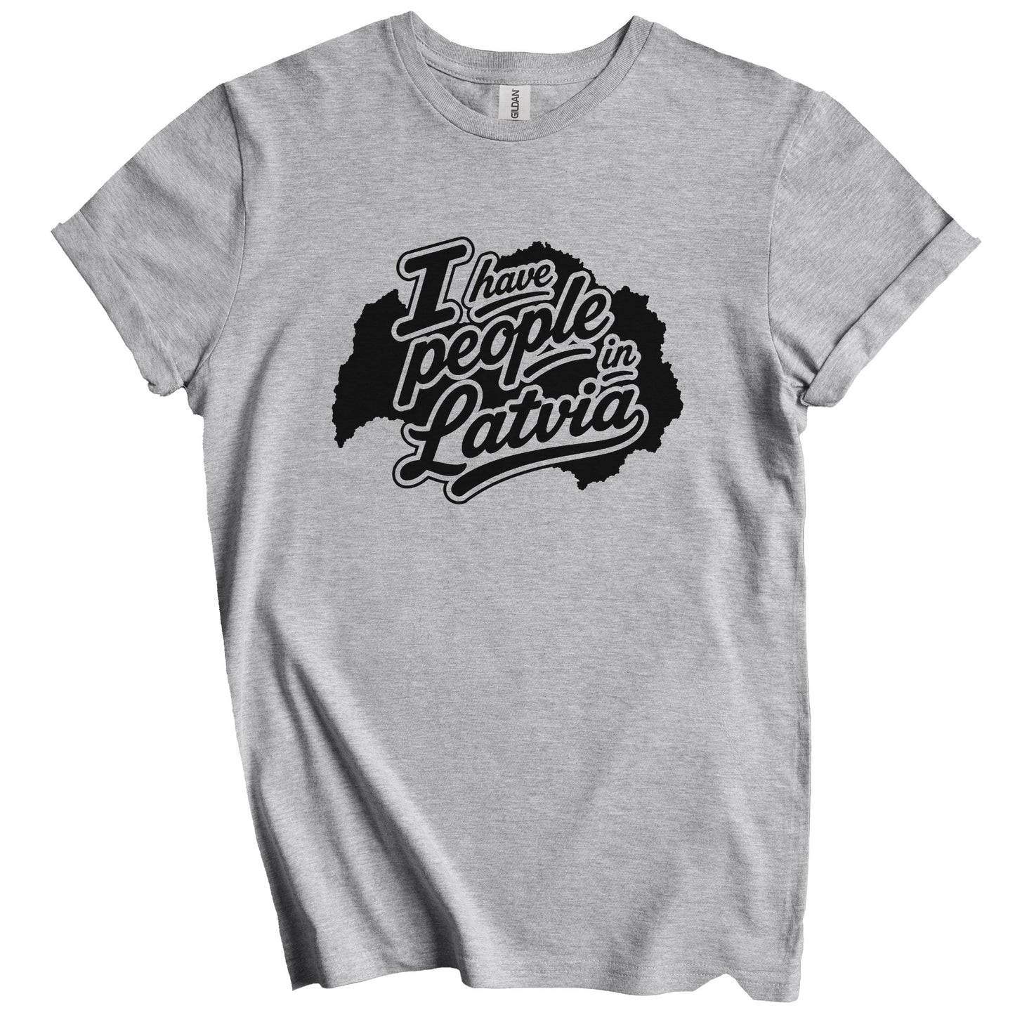 I Have People In Latvia Country Silhouette T-Shirt