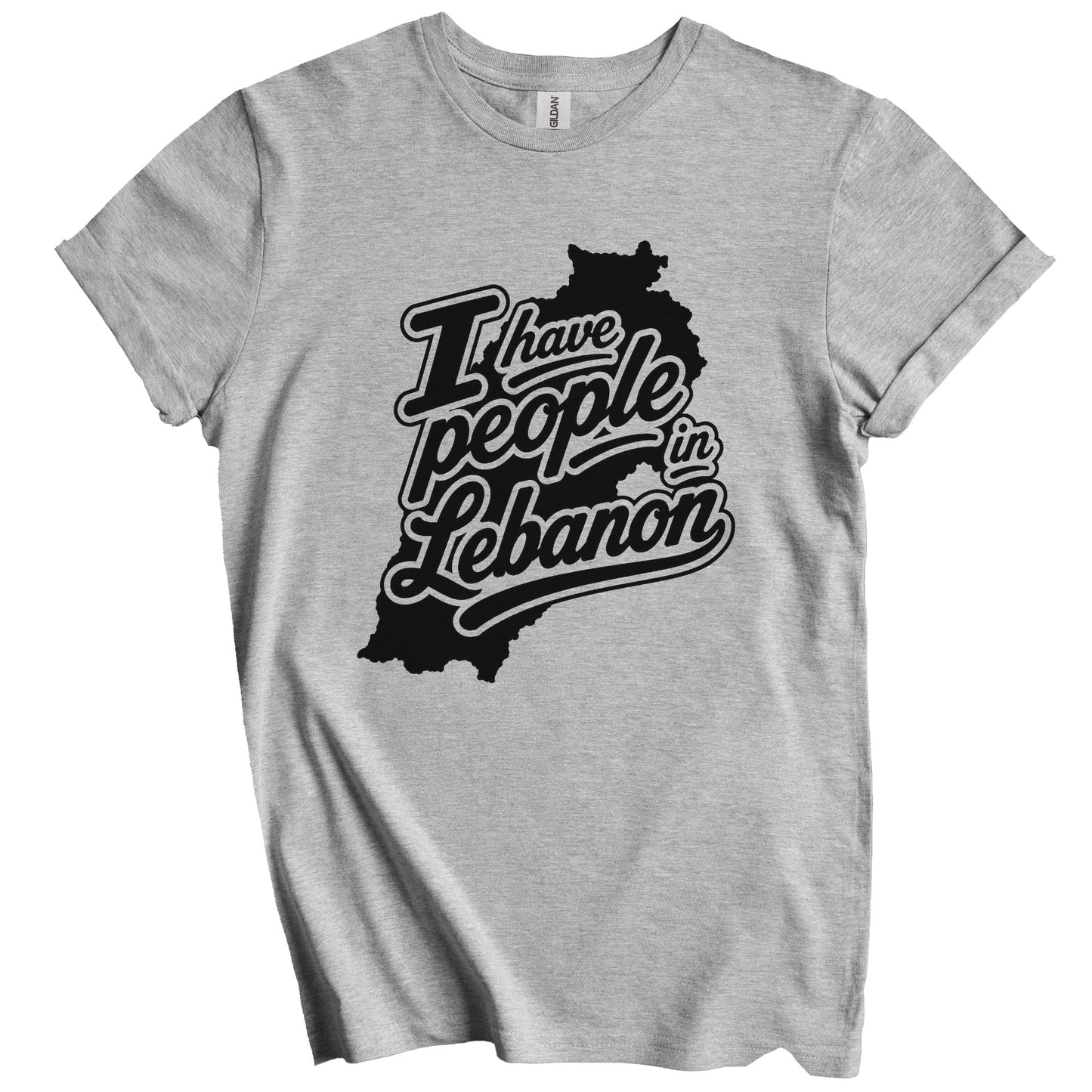 I Have People In Lebanon Country Silhouette T-Shirt