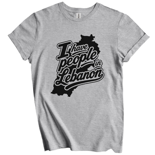 I Have People In Lebanon Country Silhouette T-Shirt