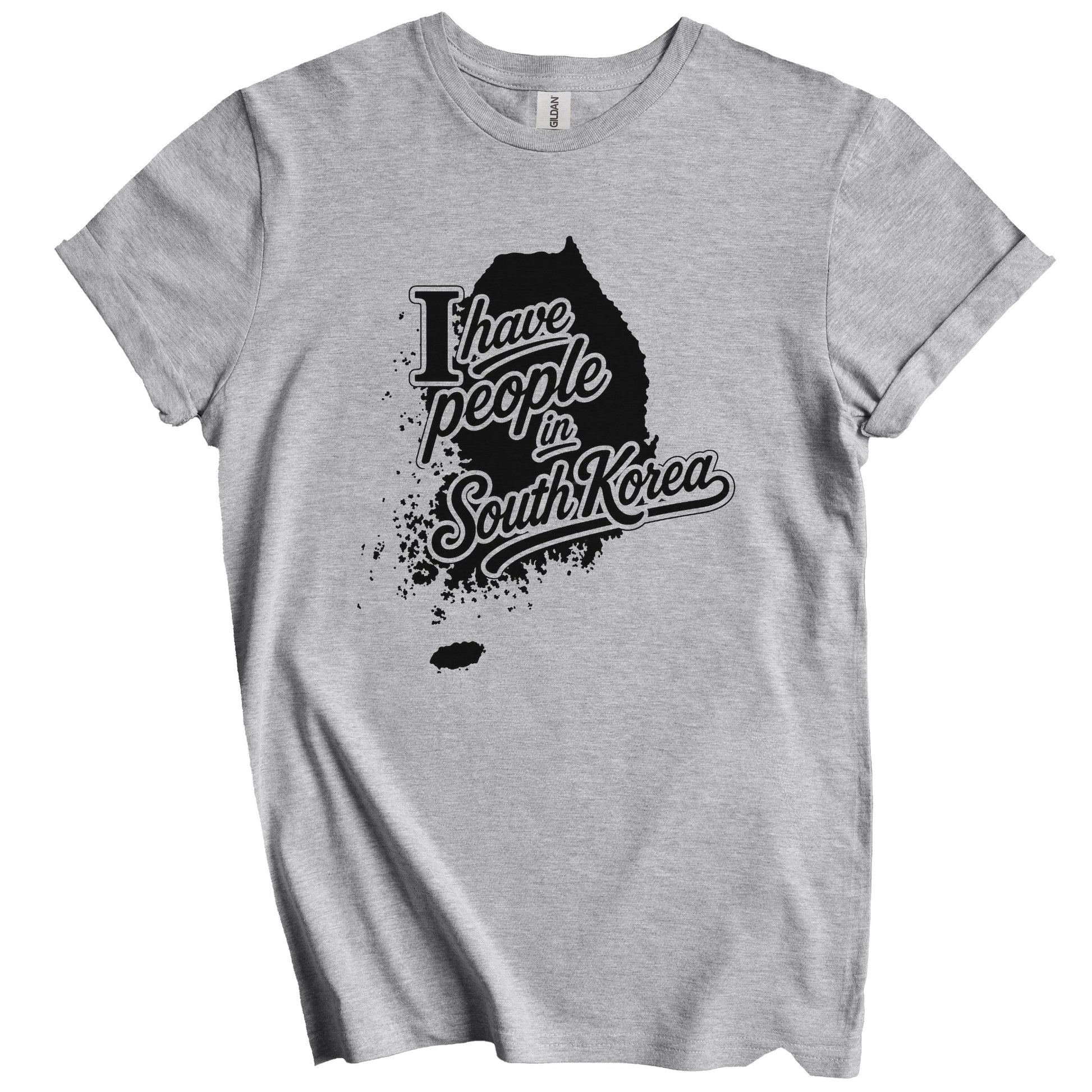 I Have People In South Korea Country Silhouette T-Shirt