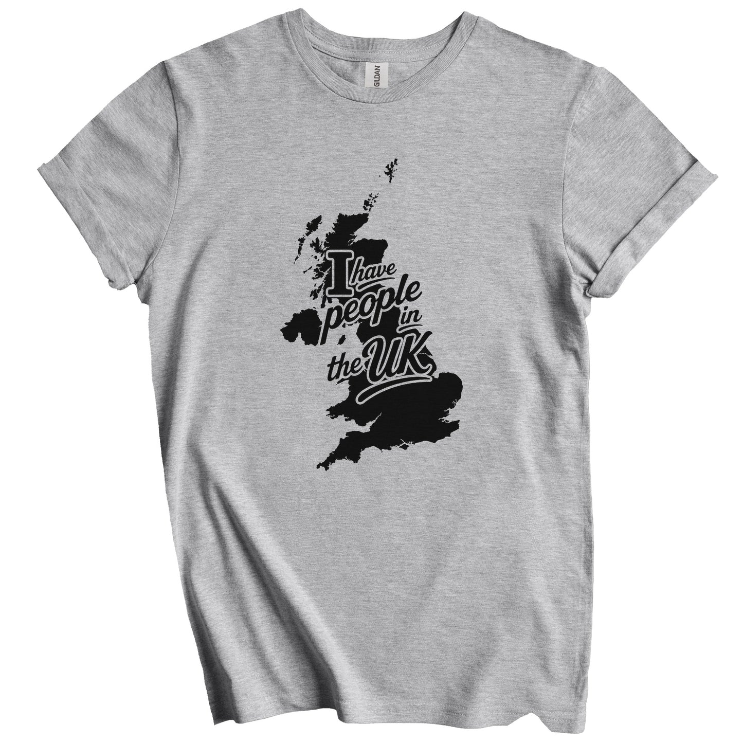 I Have People In the UK United Kingdom Silhouette T-Shirt