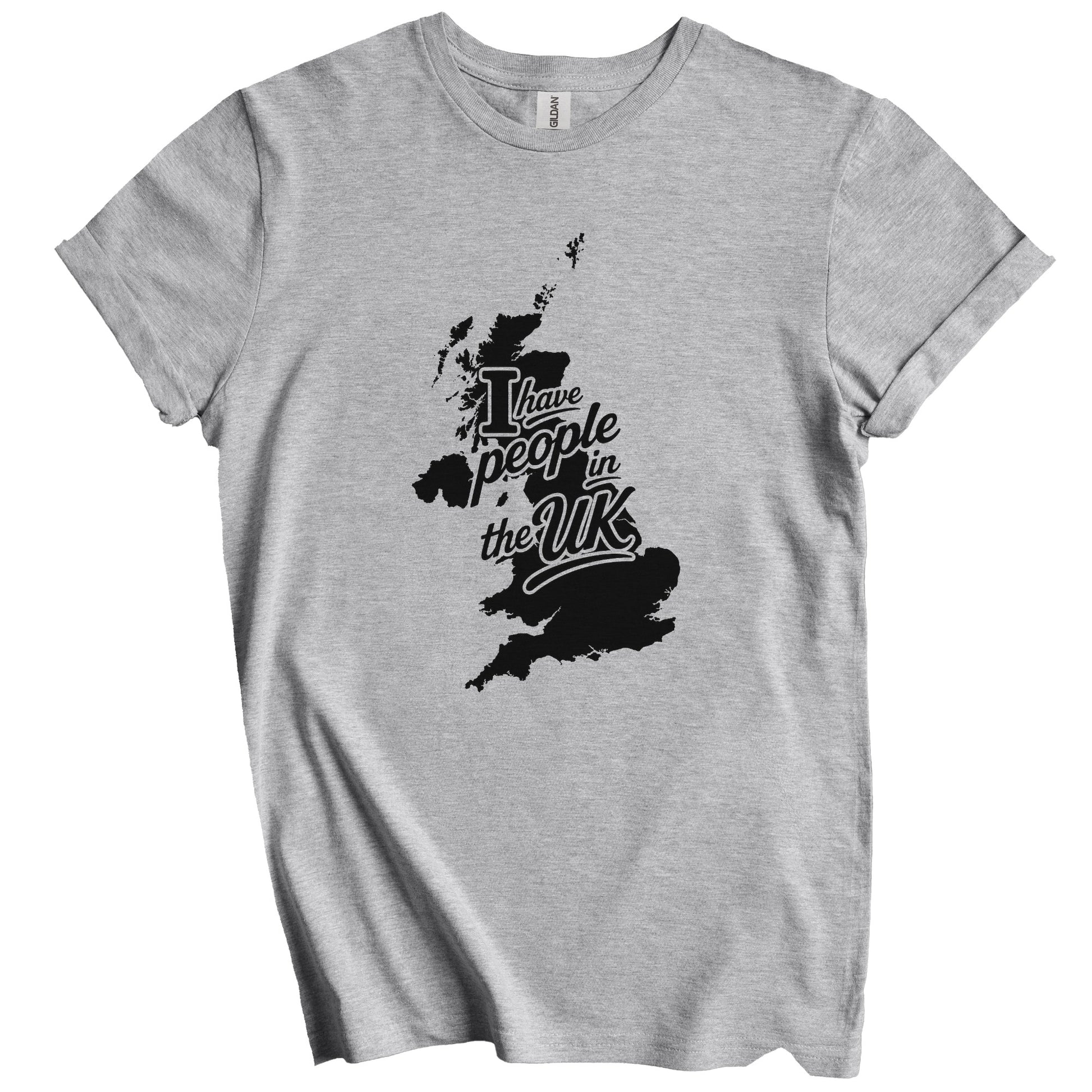 I Have People In the UK United Kingdom Silhouette T-Shirt
