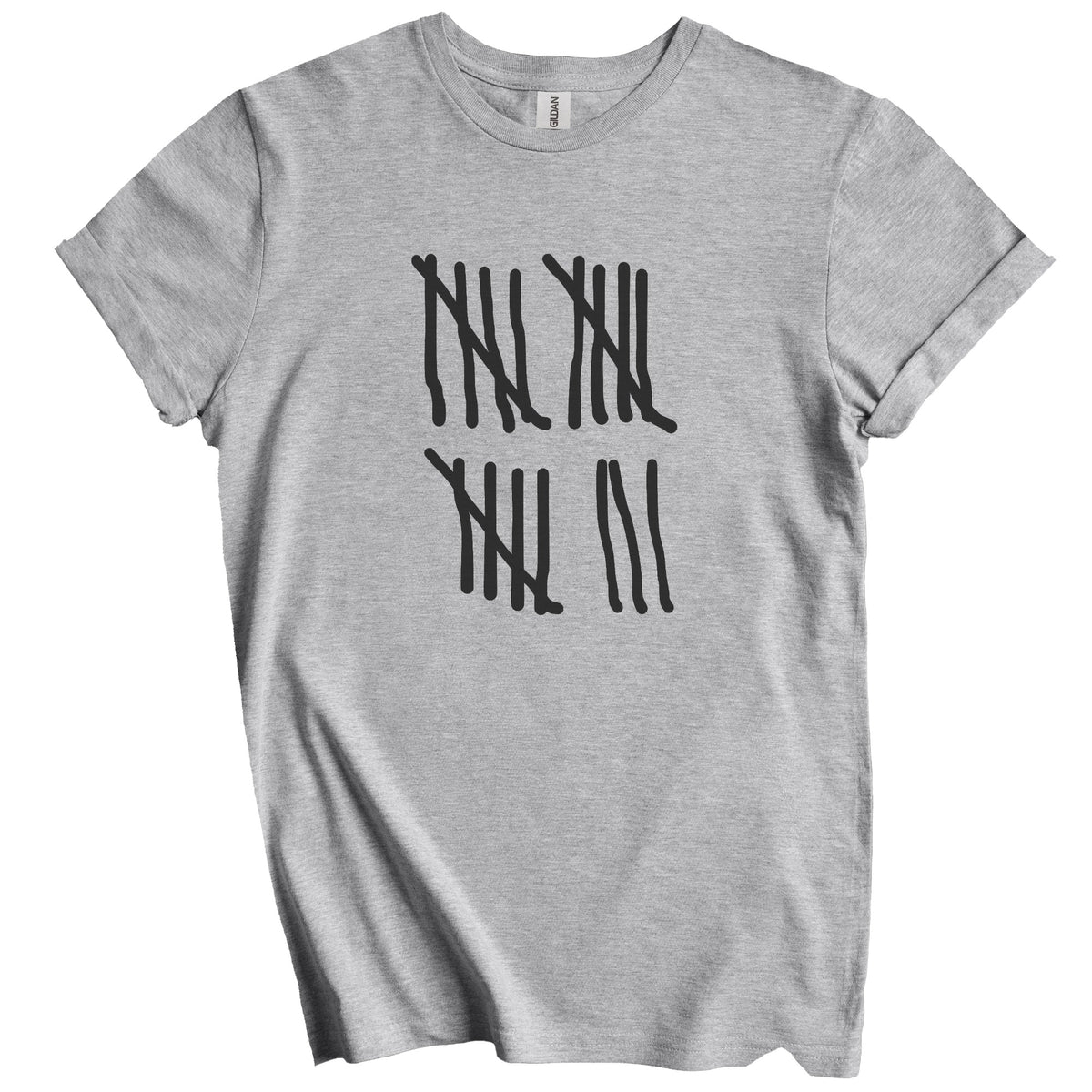 Counting To 18 Years Old Tally Marks Funny 18th Birthday T-Shirt